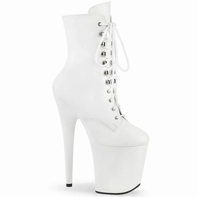 8 Inch Heel FLAMINGO-1020WR White Pu