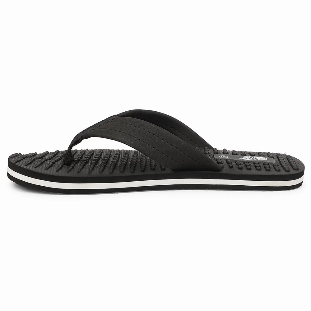 A-HA Black Casual Slipper For Men BEL-1 By Liberty