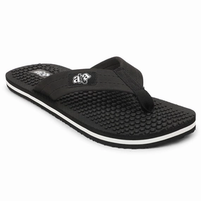 A-HA Black Casual Slipper For Men BEL-1 By Liberty