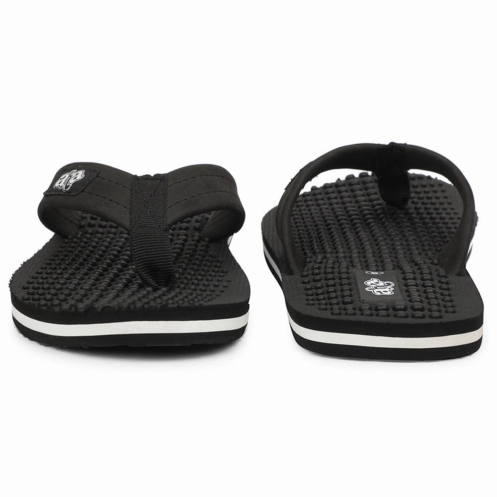 A-HA Black Casual Slipper For Men BEL-1 By Liberty