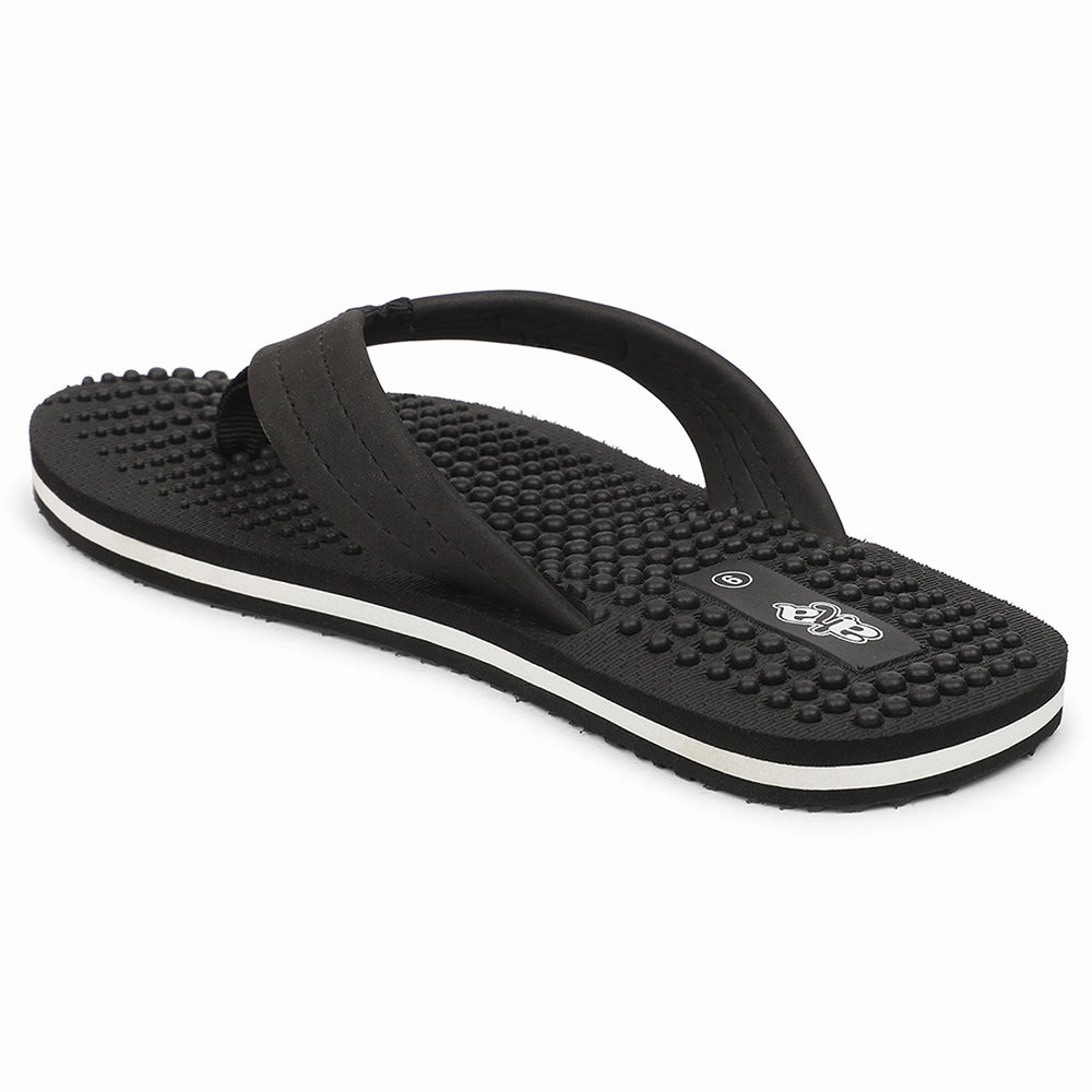 A-HA Black Casual Slipper For Men BEL-1 By Liberty