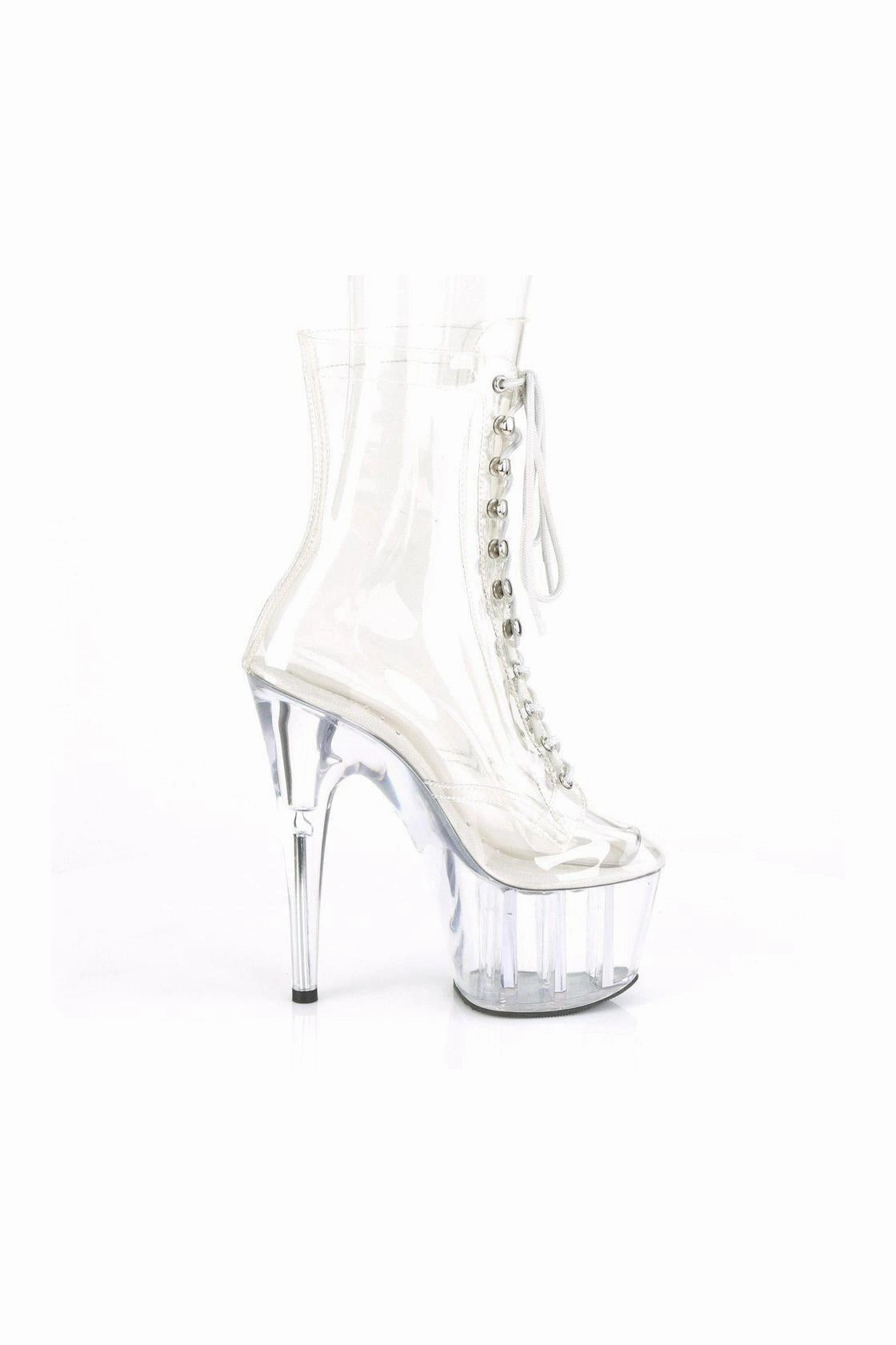 ADORE-1020C Ankle Boot | Clear Vinyl