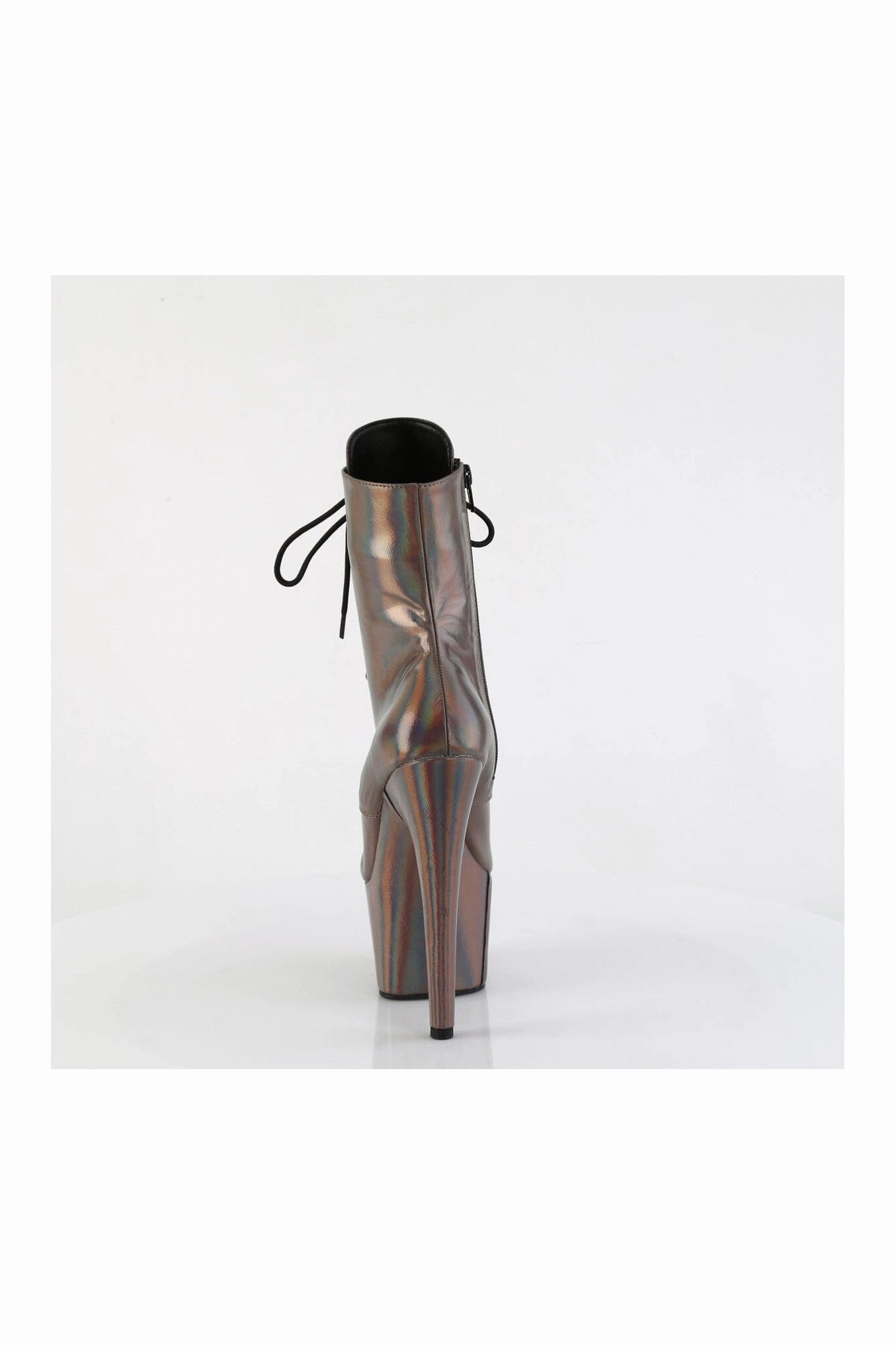 ADORE-1020HG Pewter Hologram Ankle Boot