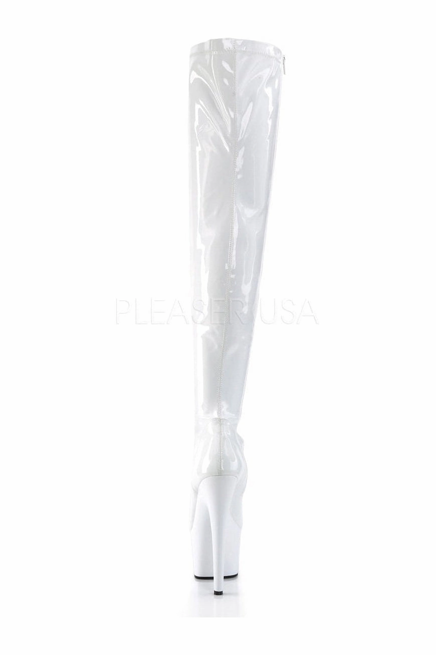 ADORE-3000 Platform Boot  | White Patent