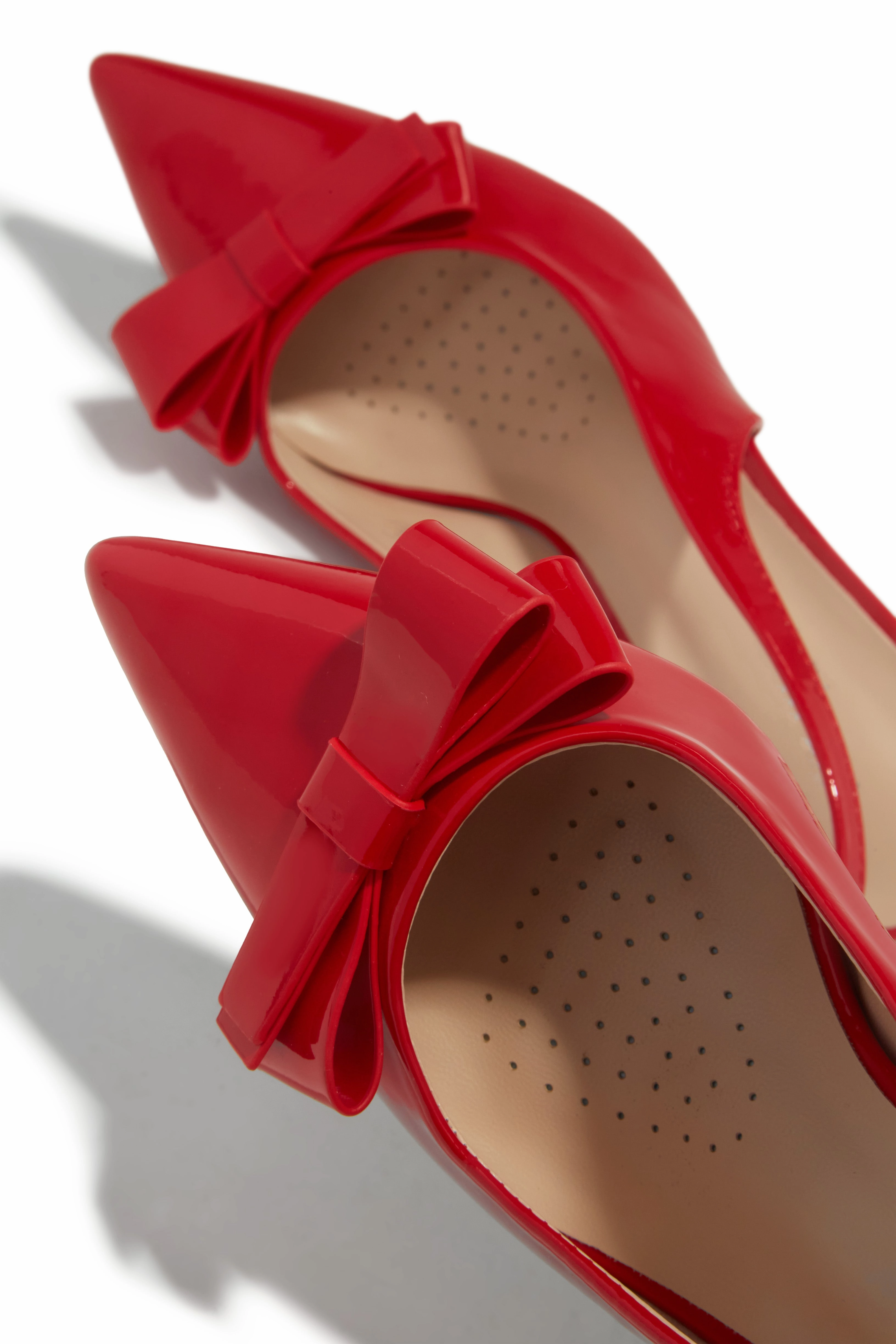 Alayna Mid Heel Slingback Pumps - Red