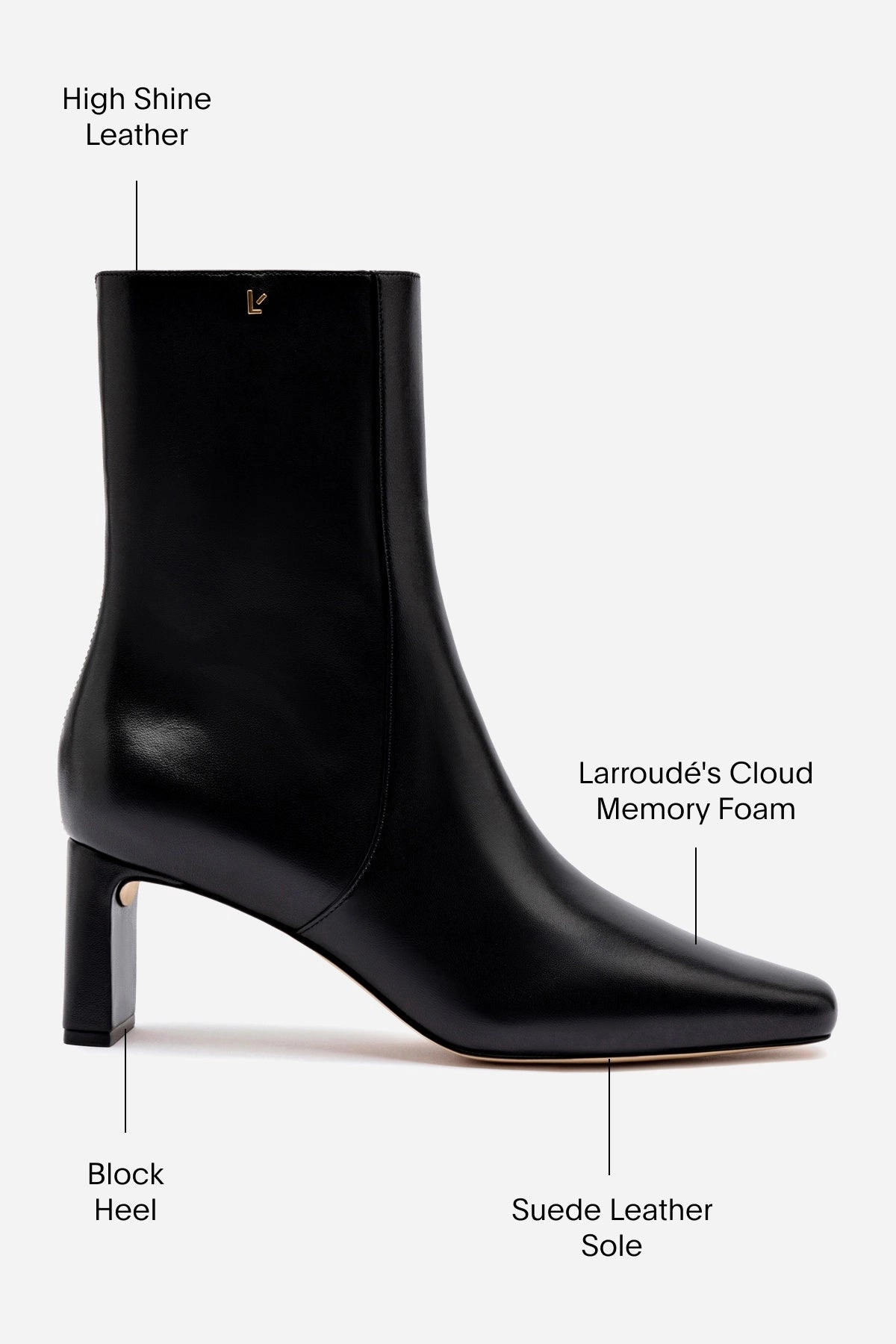 Alexis Bootie In Black Leather