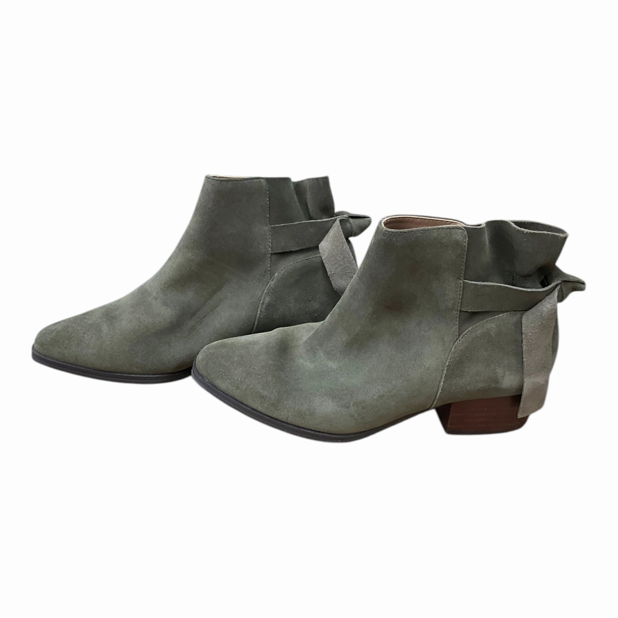 Boots Ankle Heels By Aerosoles In Green, Size: 7