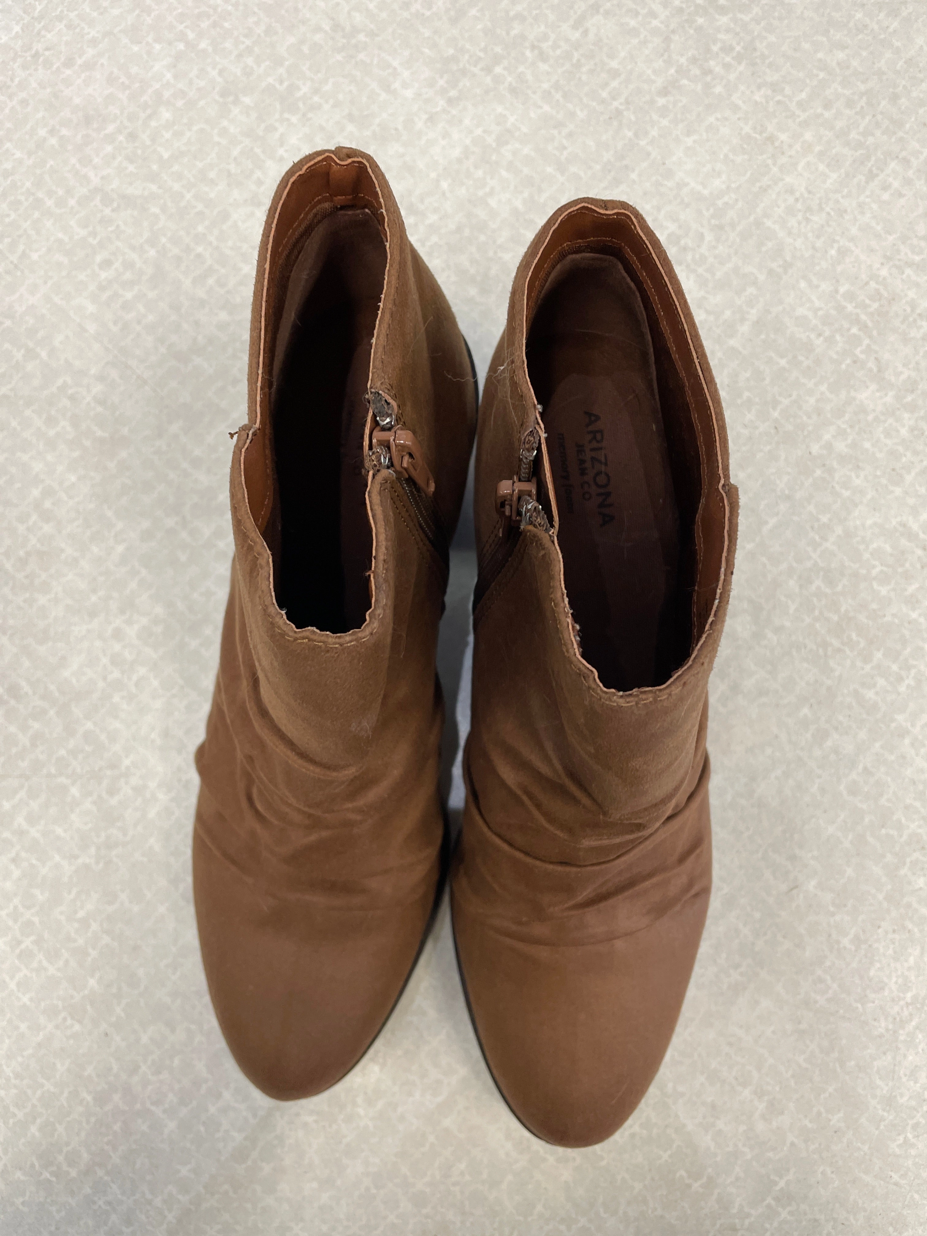 Boots Ankle Heels By Arizona In Brown, Size: 9