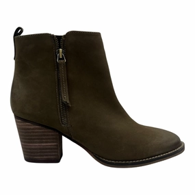 Boots Ankle Heels By Blondo In Green, Size:8.5