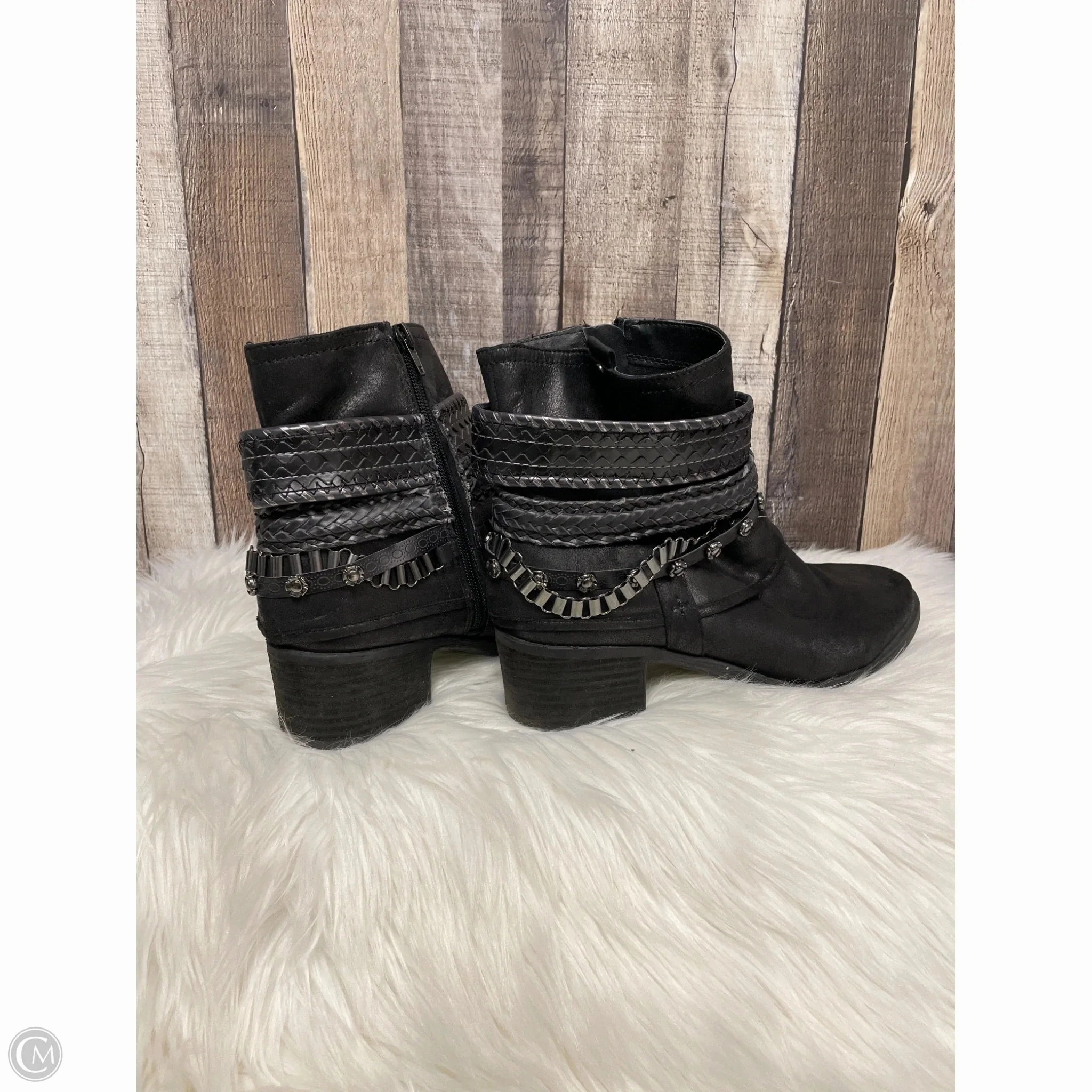 Boots Ankle Heels By Cme In Black, Size: 11