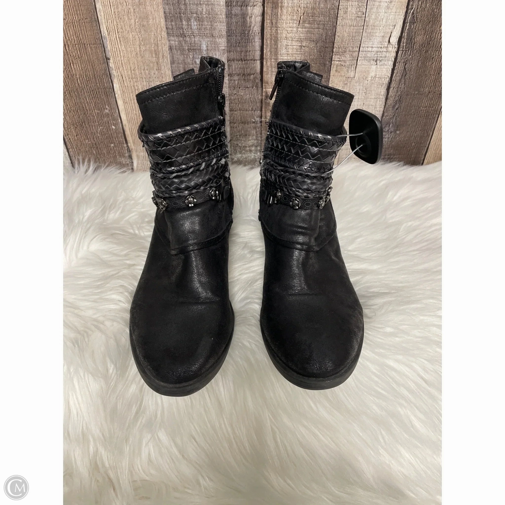 Boots Ankle Heels By Cme In Black, Size: 11