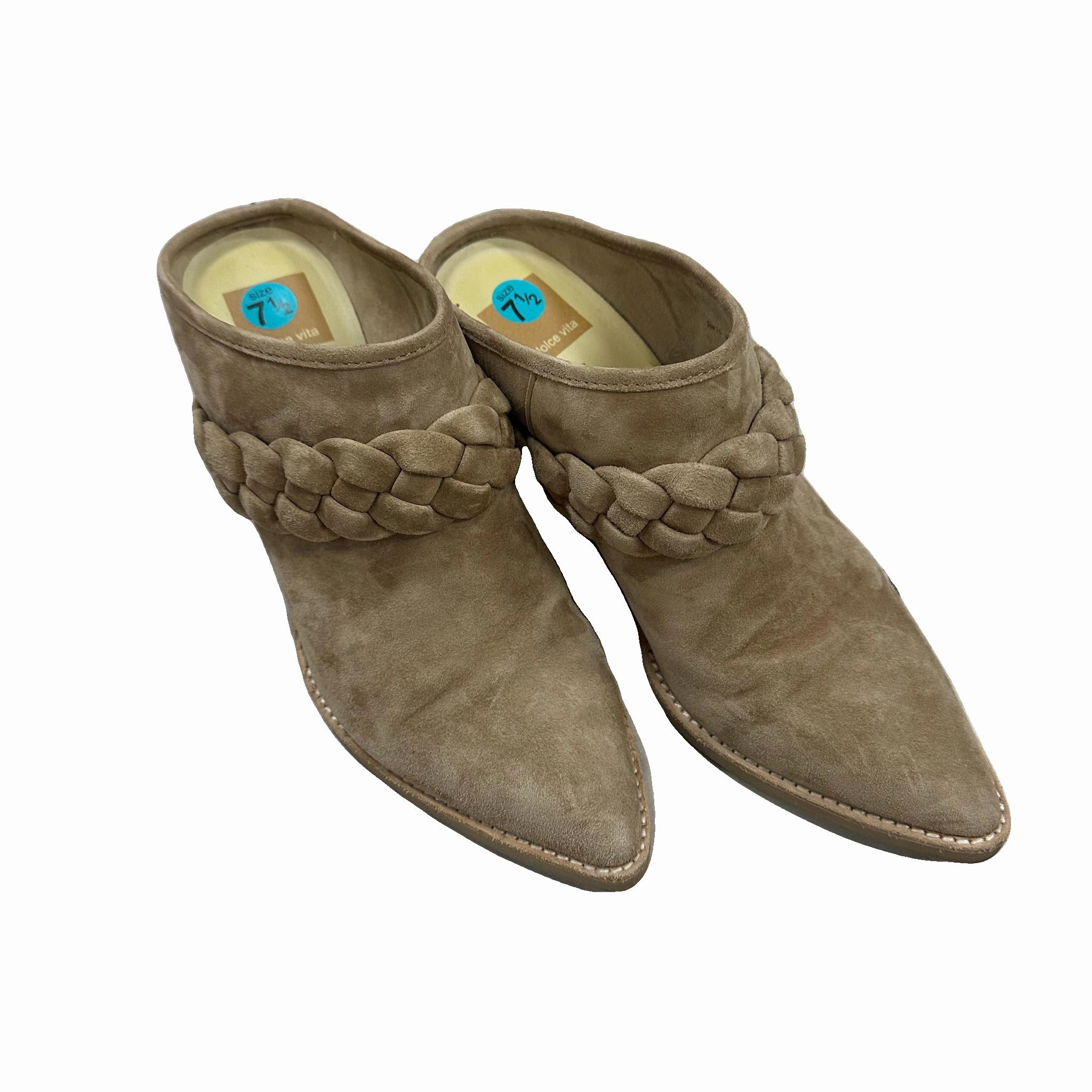 Boots Ankle Heels By Dolce Vita In Tan, Size: 7.5