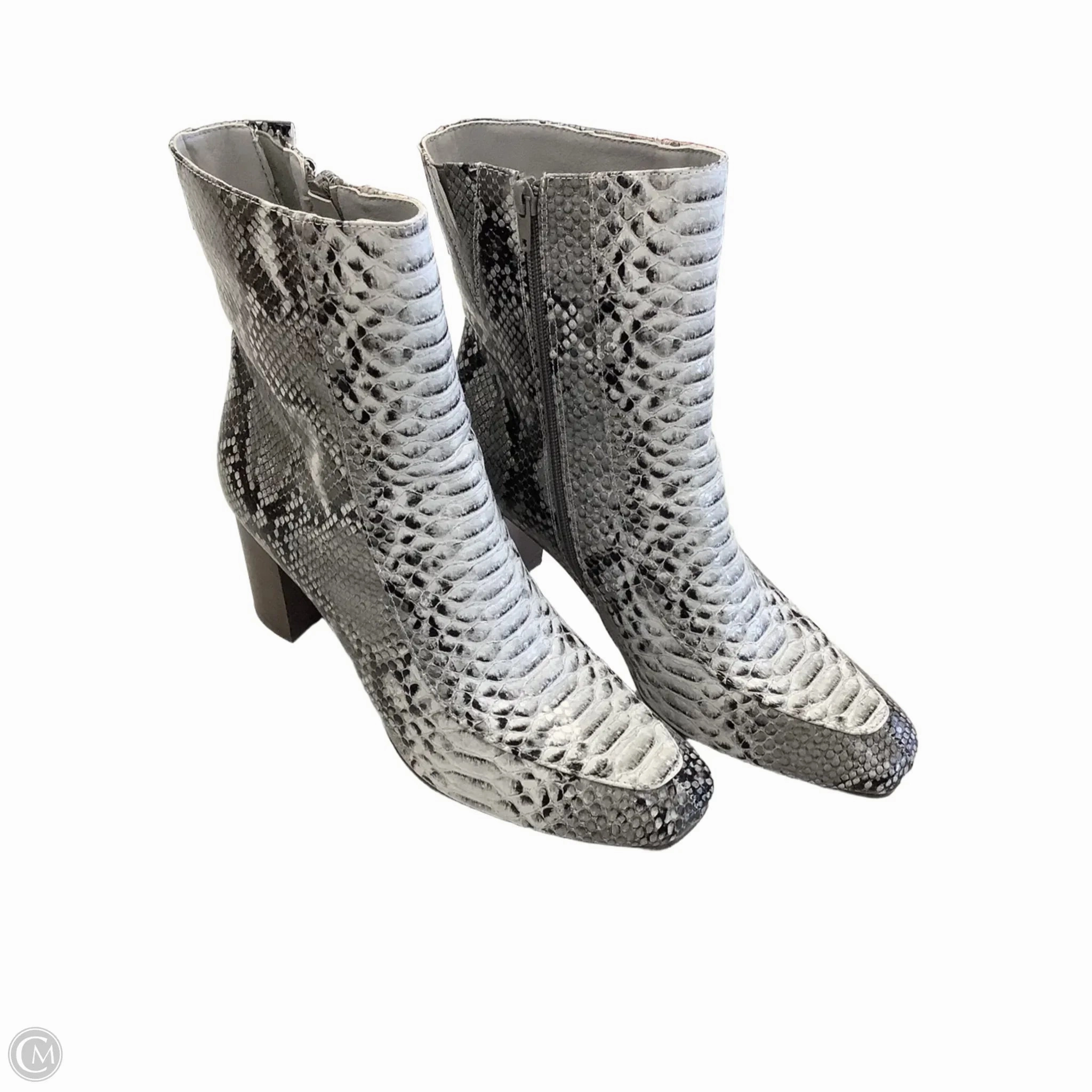 Boots Ankle Heels By Pierre Dumas In Grey, Size: 10