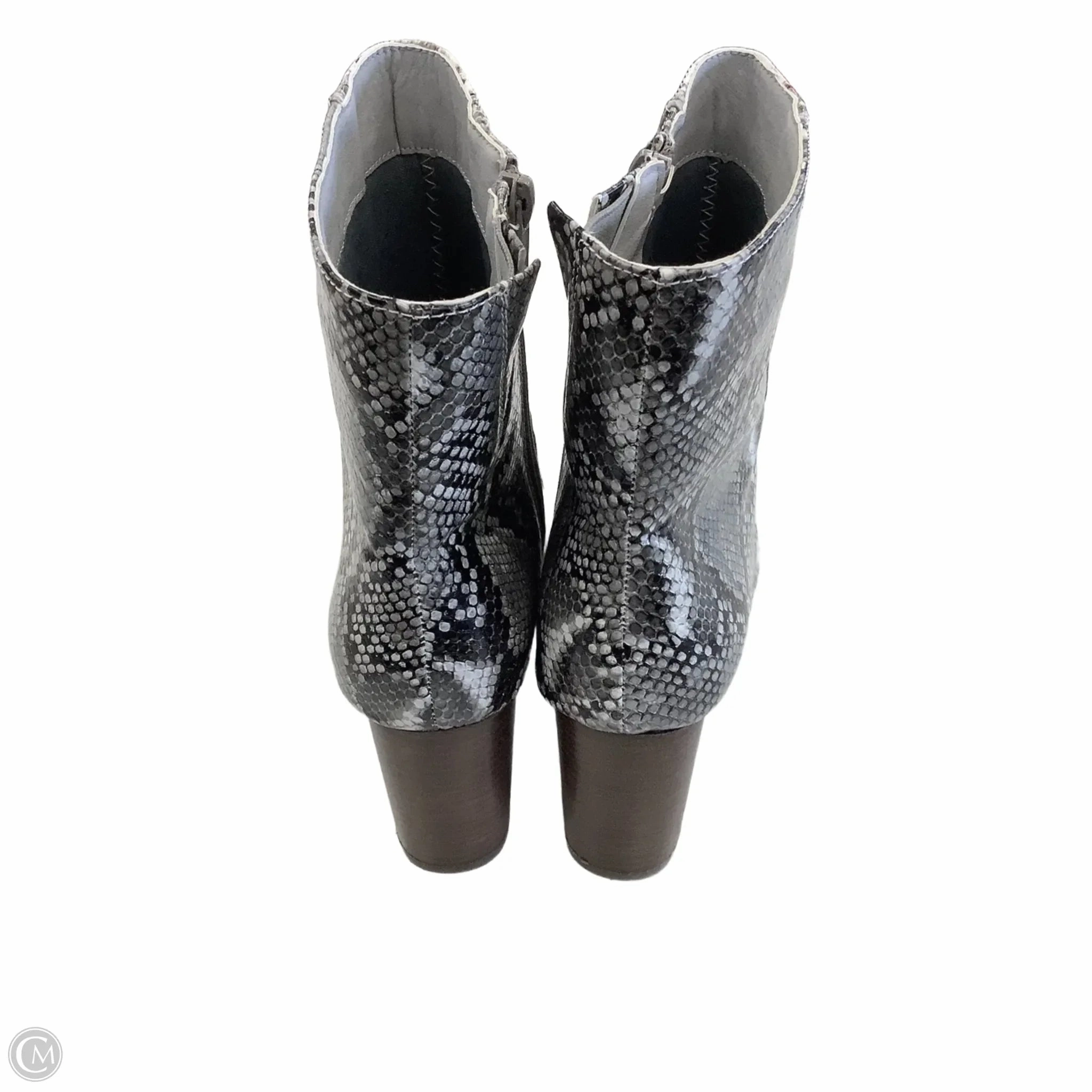 Boots Ankle Heels By Pierre Dumas In Grey, Size: 10