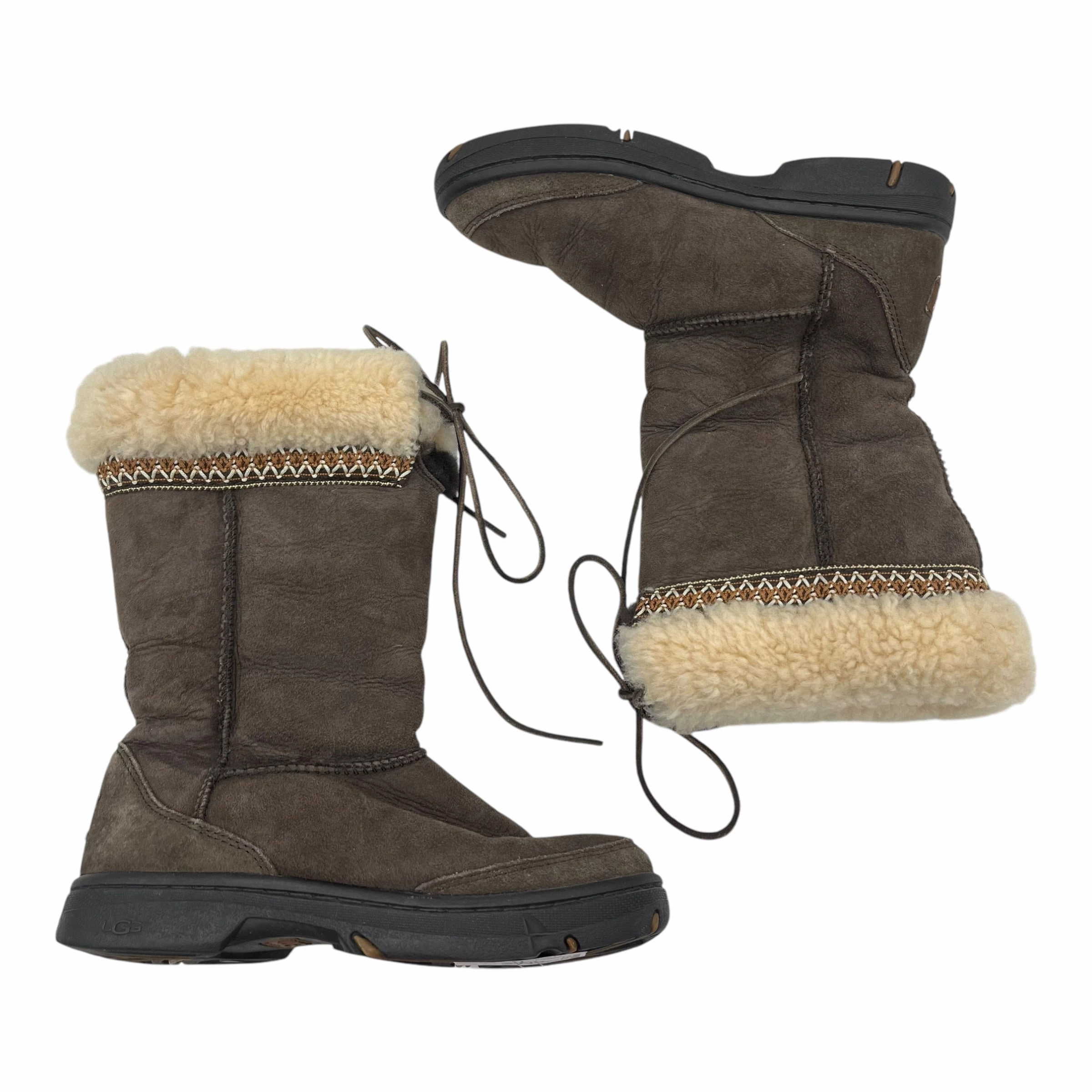 Boots Designer By Ugg In Brown, Size:7