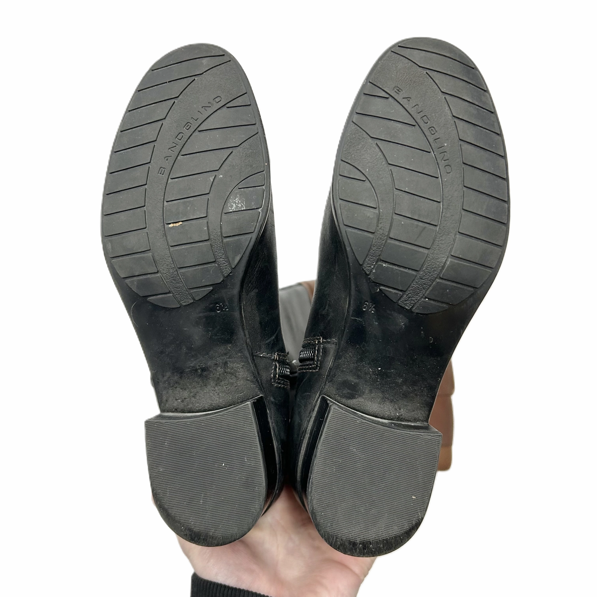 Boots Knee Flats By Bandolino In Black & Brown, Size: 6.5