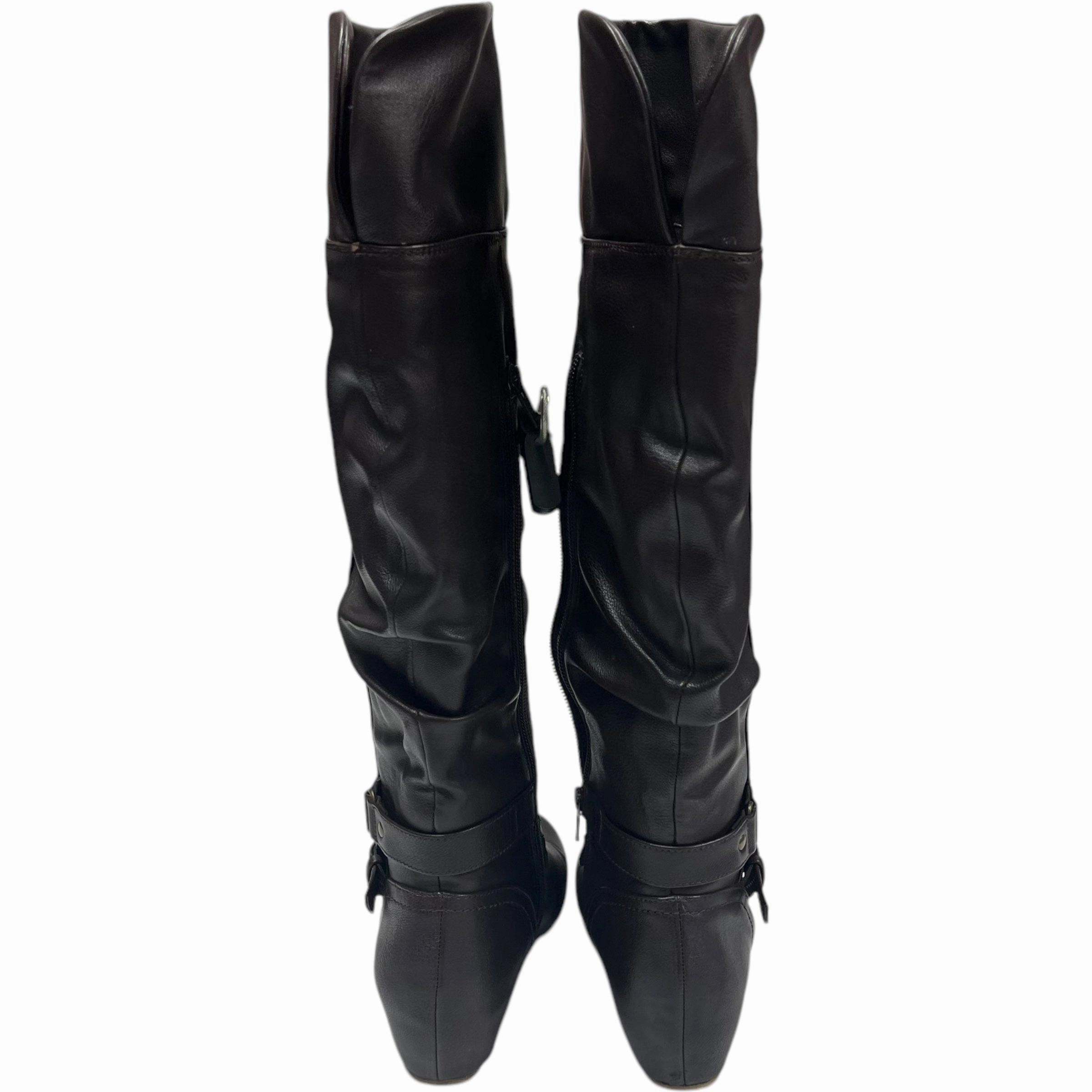Boots Knee Flats By Bass In Brown, Size: 7.5