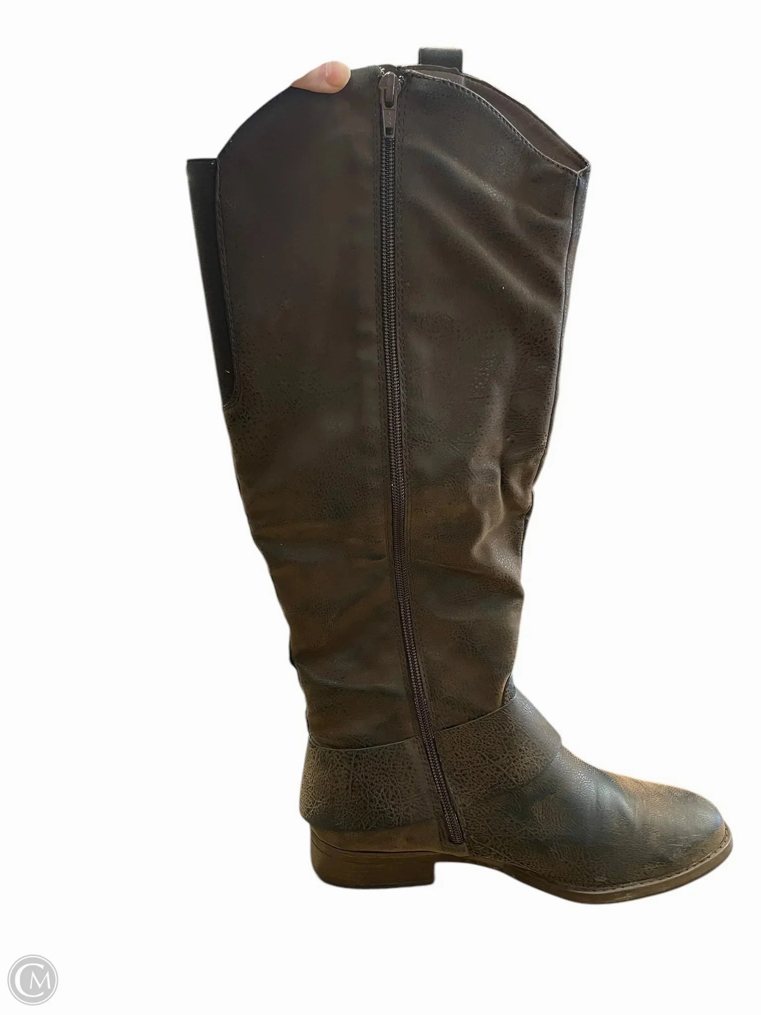 Boots Knee Flats By Gh Bass And Co In Brown, Size: 8.5