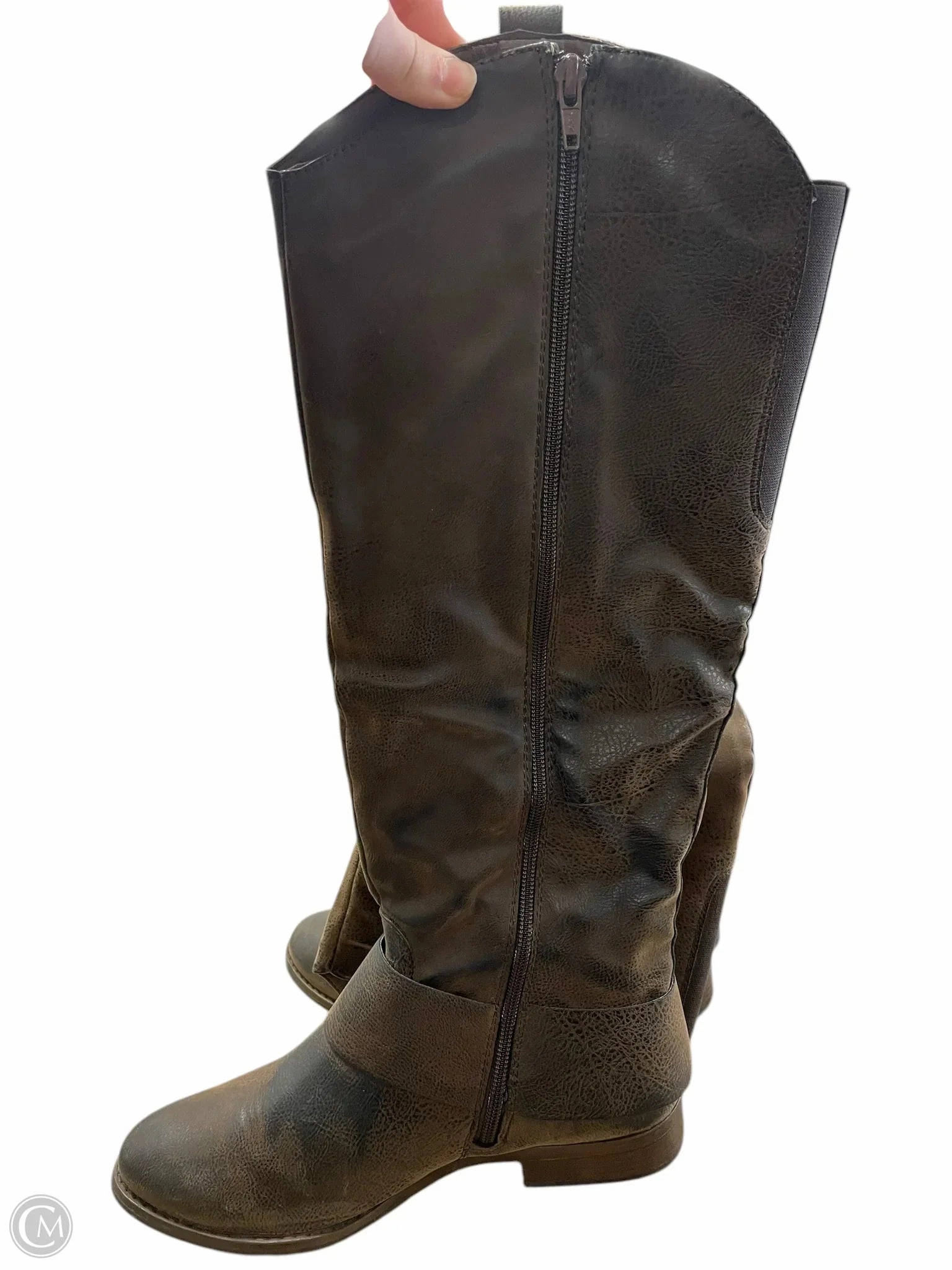 Boots Knee Flats By Gh Bass And Co In Brown, Size: 8.5
