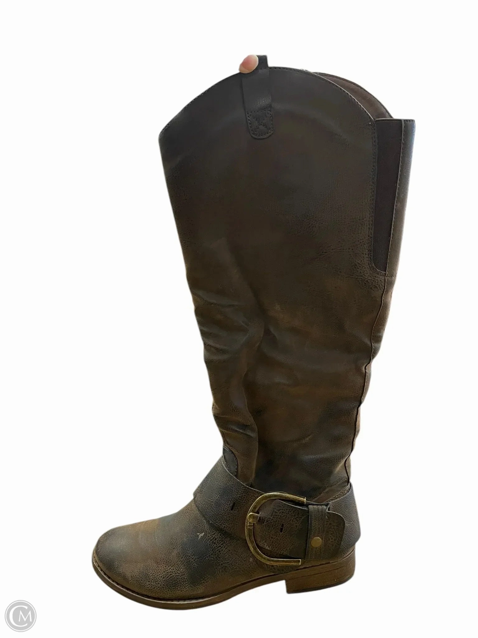 Boots Knee Flats By Gh Bass And Co In Brown, Size: 8.5