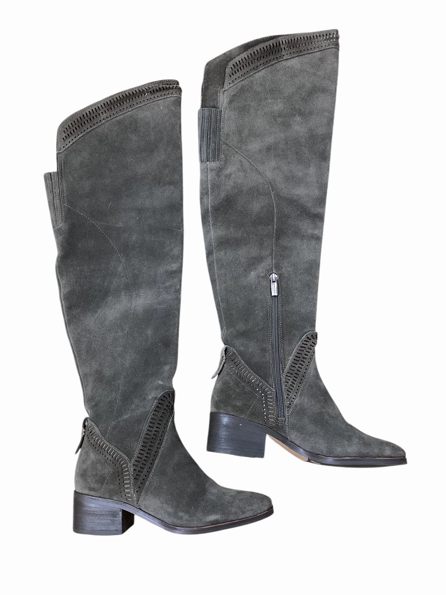 Boots Knee Flats By Vince Camuto In Grey, Size: 5.5