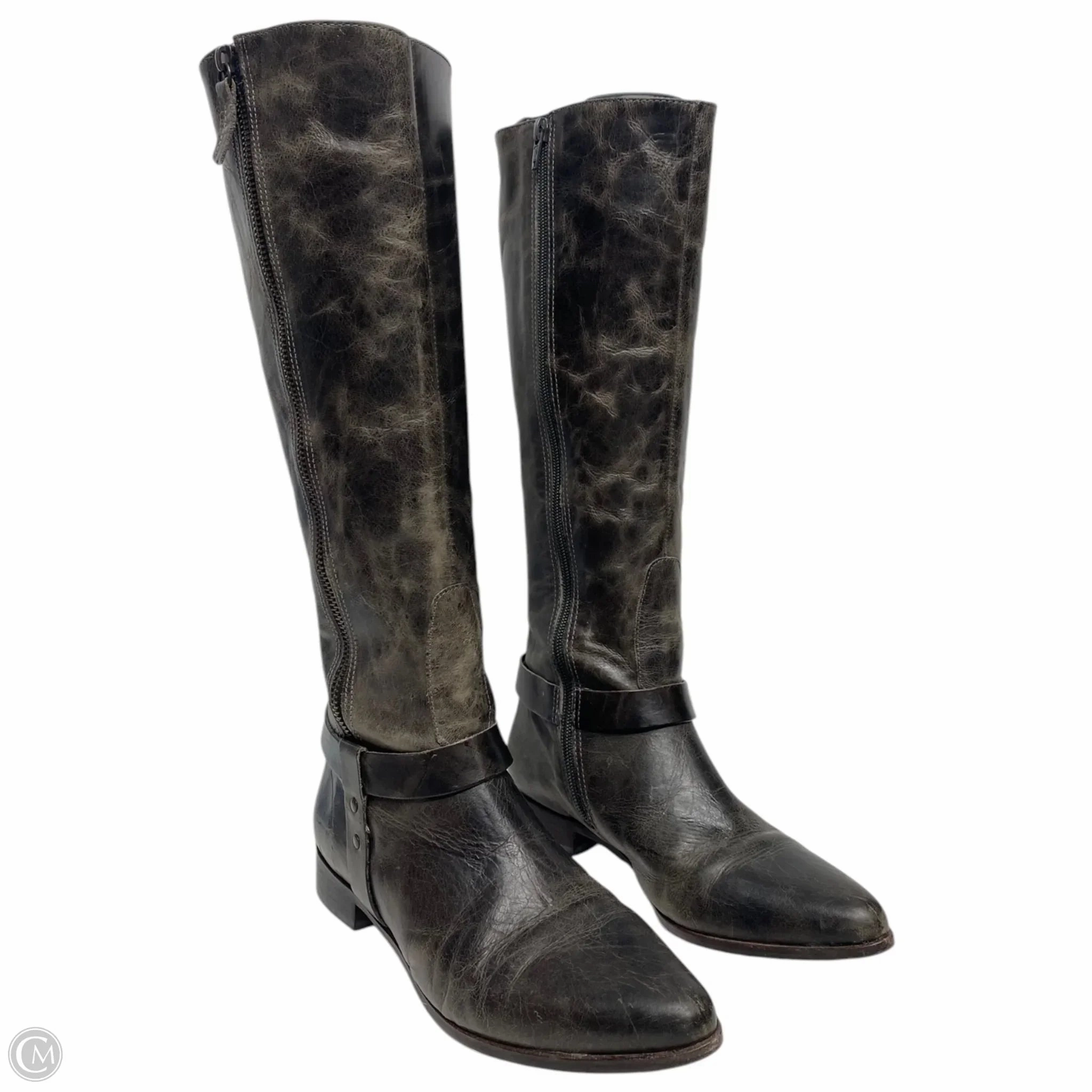 Boots Knee Heels By Matisse In Grey, Size: 6.5