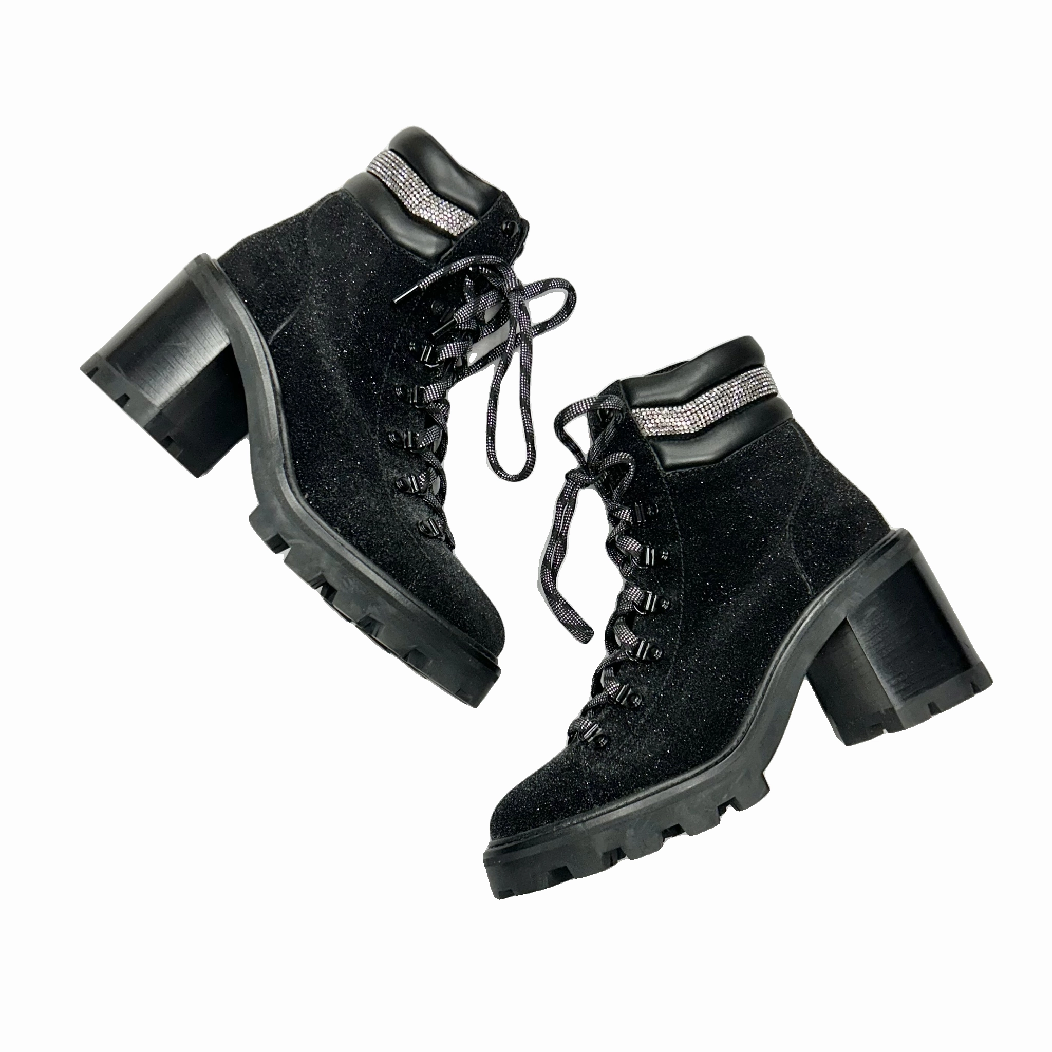 Boots Luxury Designer By Jimmy Choo In Black, Size: 8.5