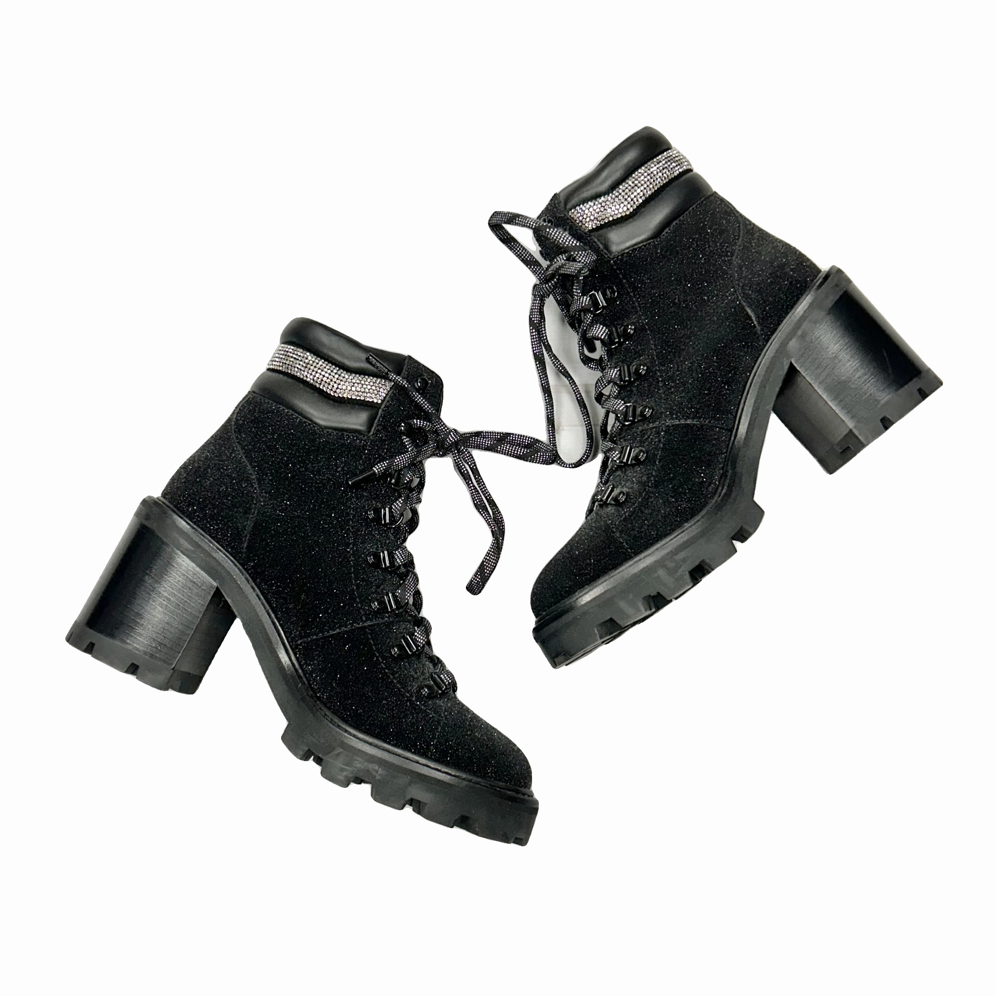 Boots Luxury Designer By Jimmy Choo In Black, Size: 8.5