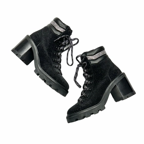 Boots Luxury Designer By Jimmy Choo In Black, Size: 8.5