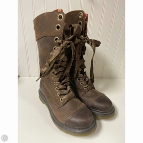 Boots Mid-calf Flats By Dr Martens In Brown, Size: 8