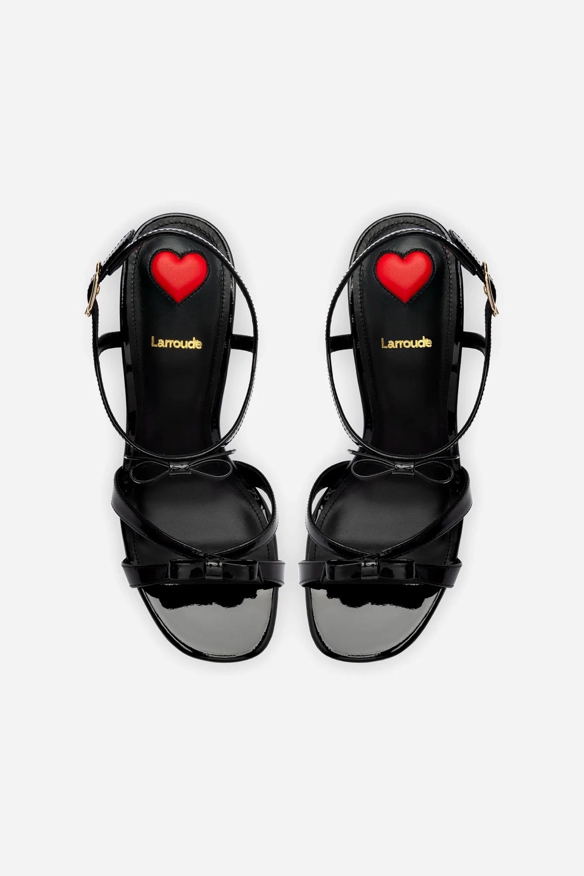 Brooks Sandal In Black Patent Leather