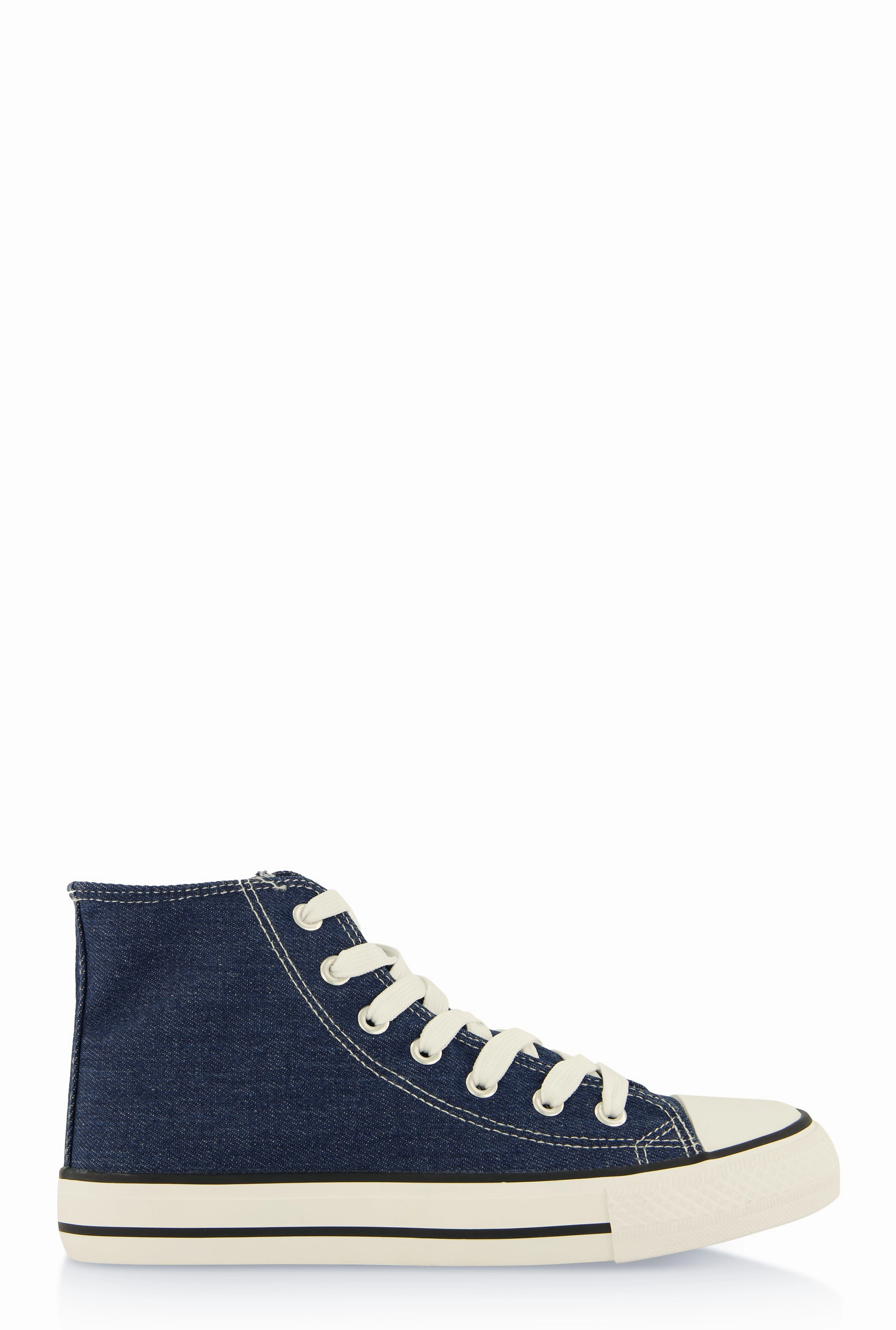 Canvas High Top Lace Up Sneakers
