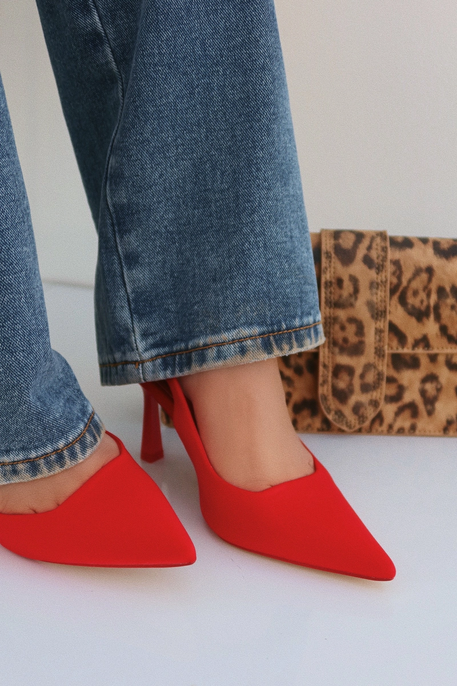 Caria Slingback Pumps - Red
