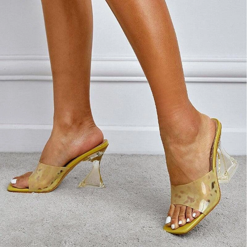 Casey Square Toe Slip-On Strange Style High Heels Sandals