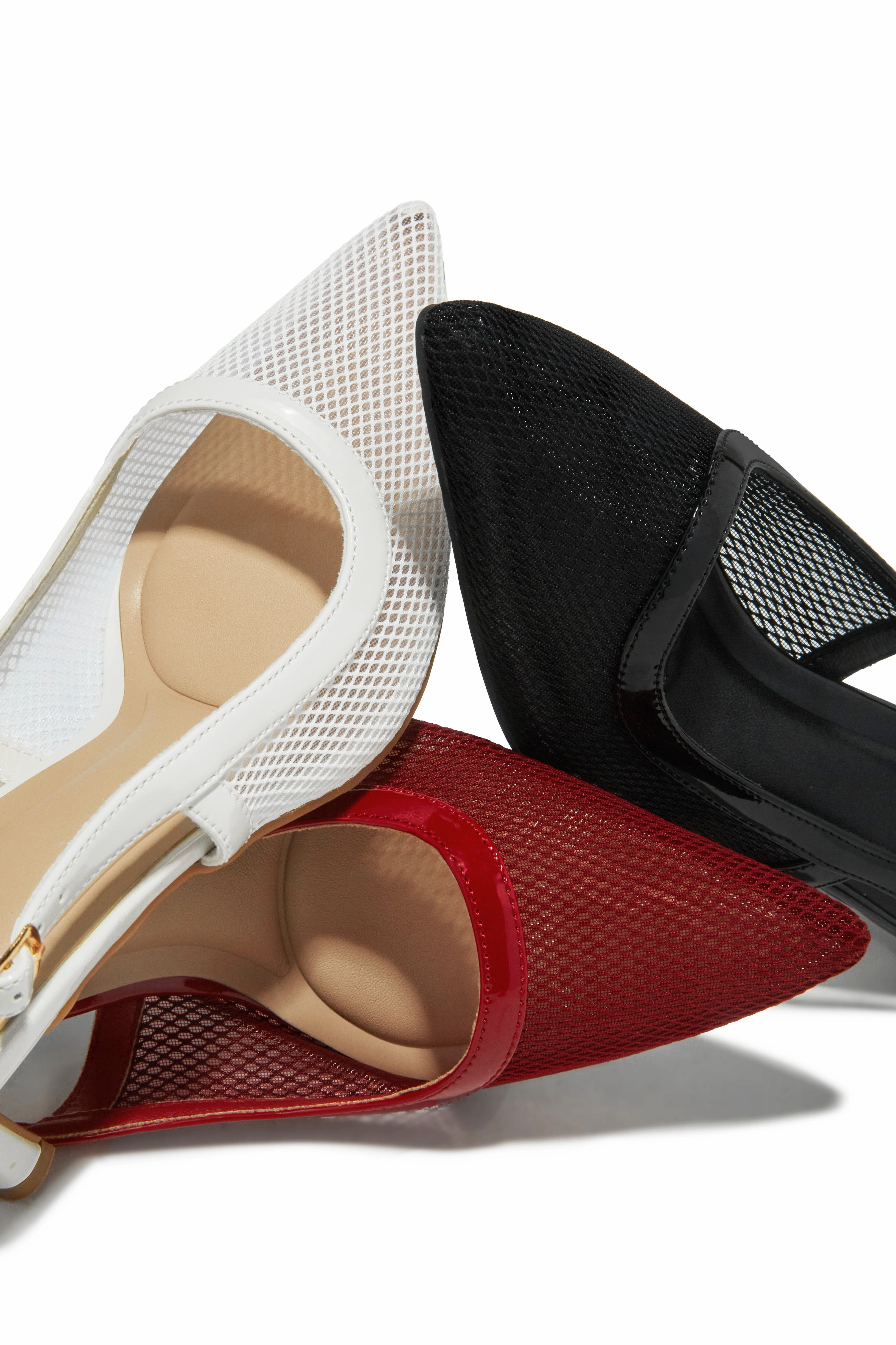 Chloey Slingback Mid Heel Pumps - Wine