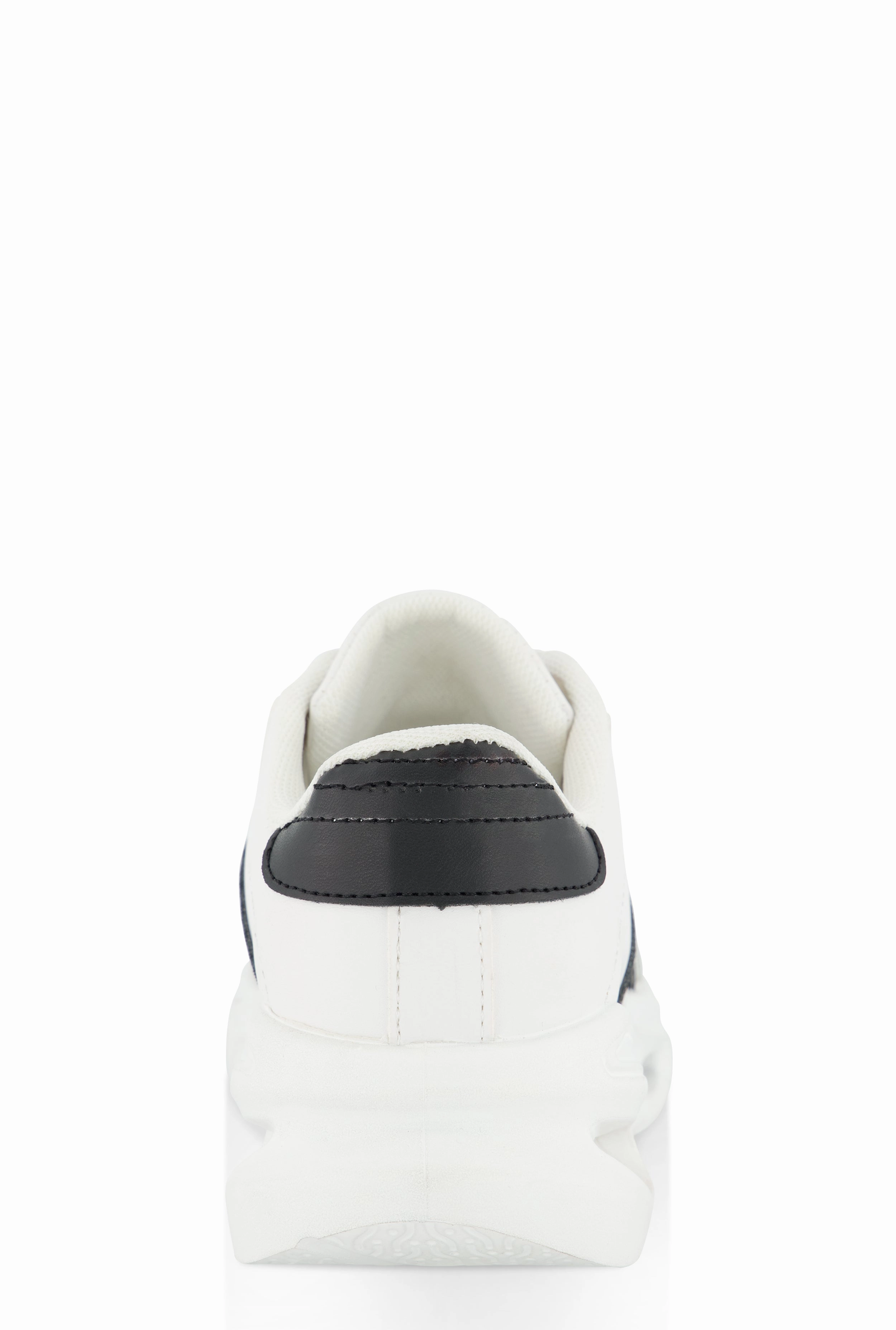 Cut Out Sole Lace Up Sneakers