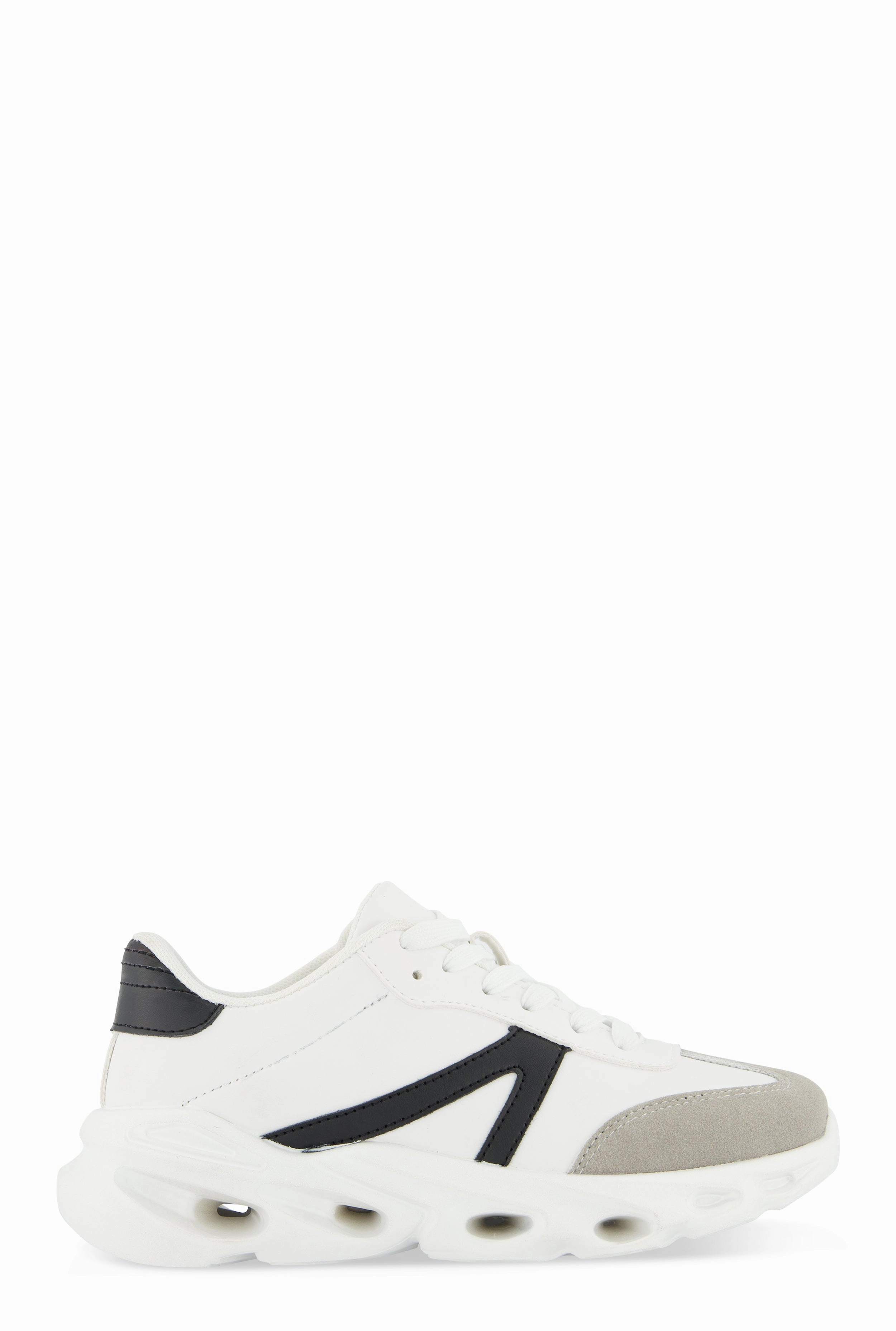 Cut Out Sole Lace Up Sneakers