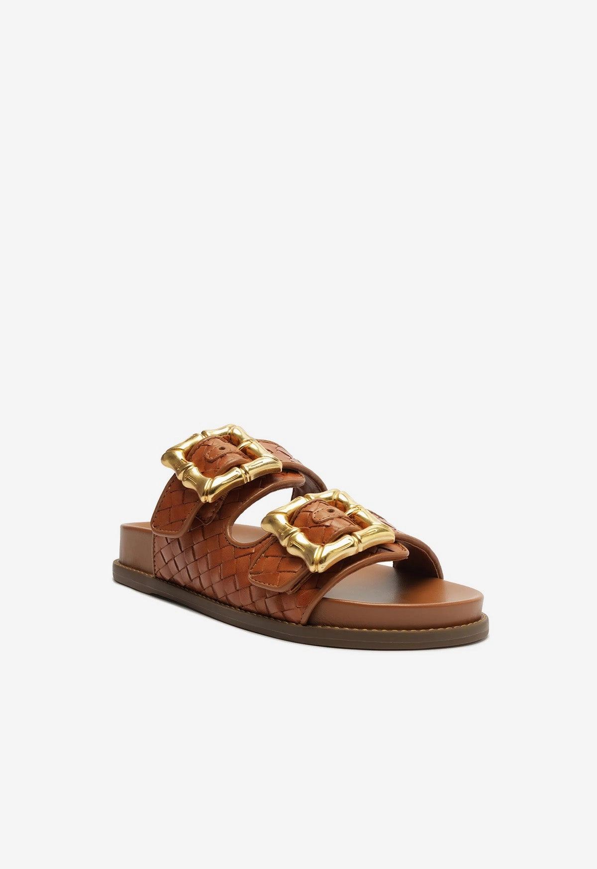 Enola Sporty Woven Leather Sandal