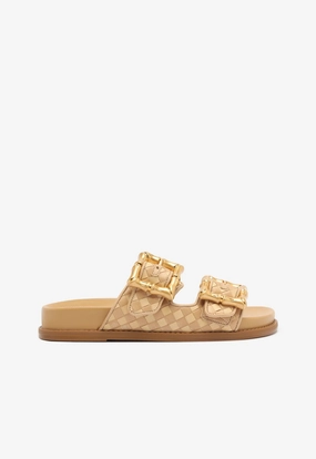Enola Sporty Woven Leather Sandal