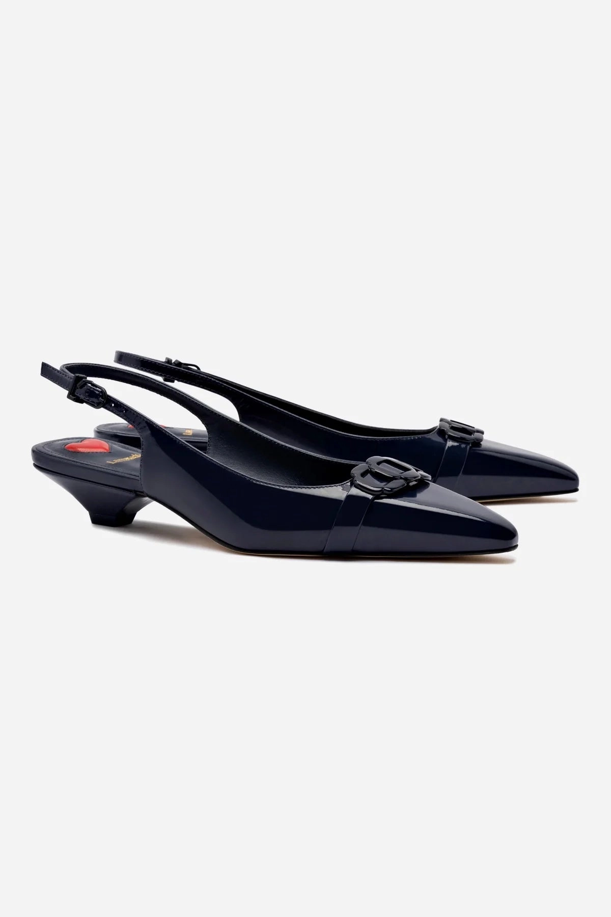 Franca Pump In Navy Patent Leather