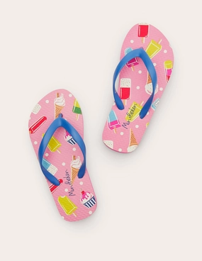 Fun Printed Flip Flops-Multi Ice Creams