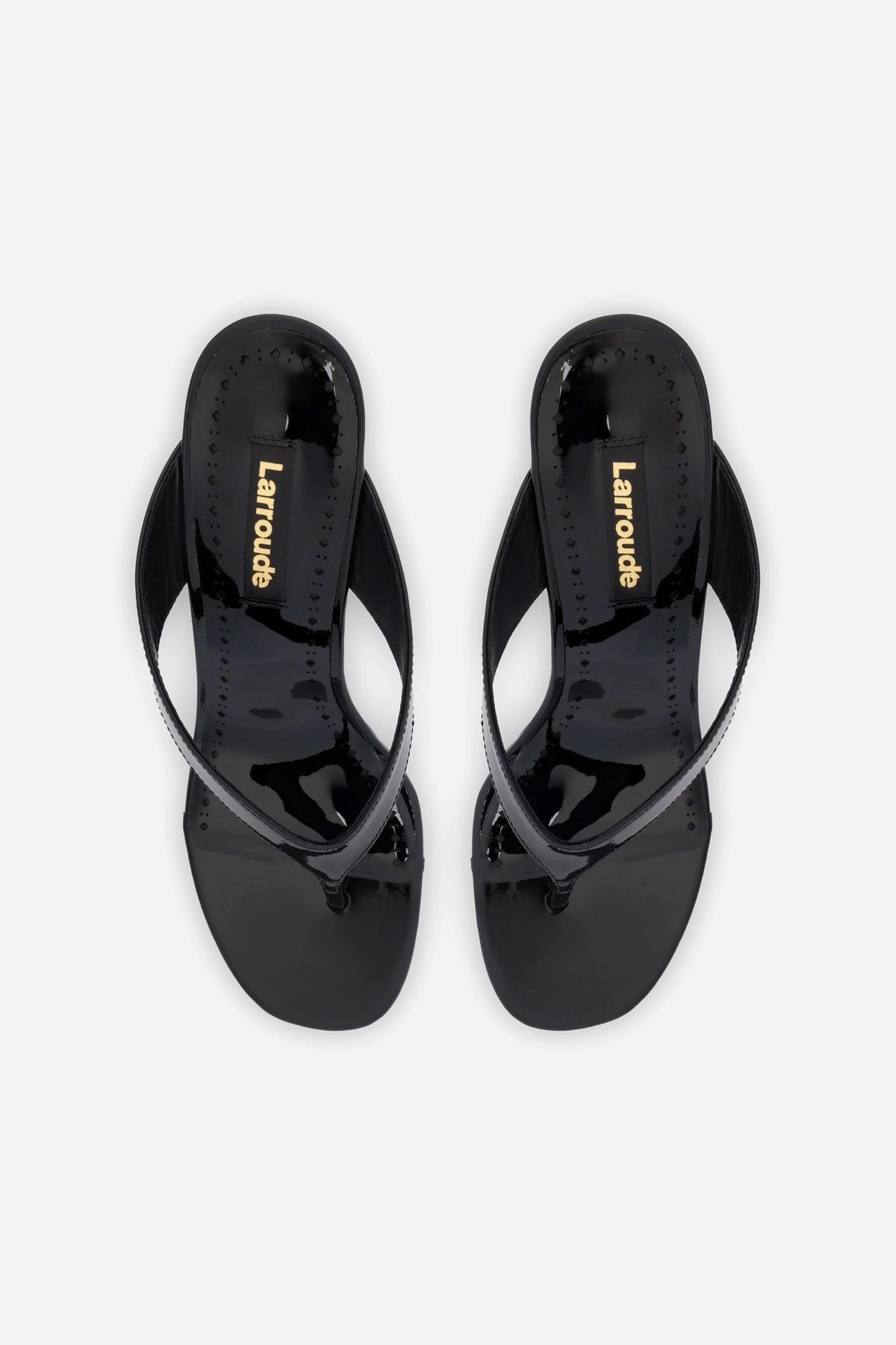 Gaia Wedge Sandal In Black Leather