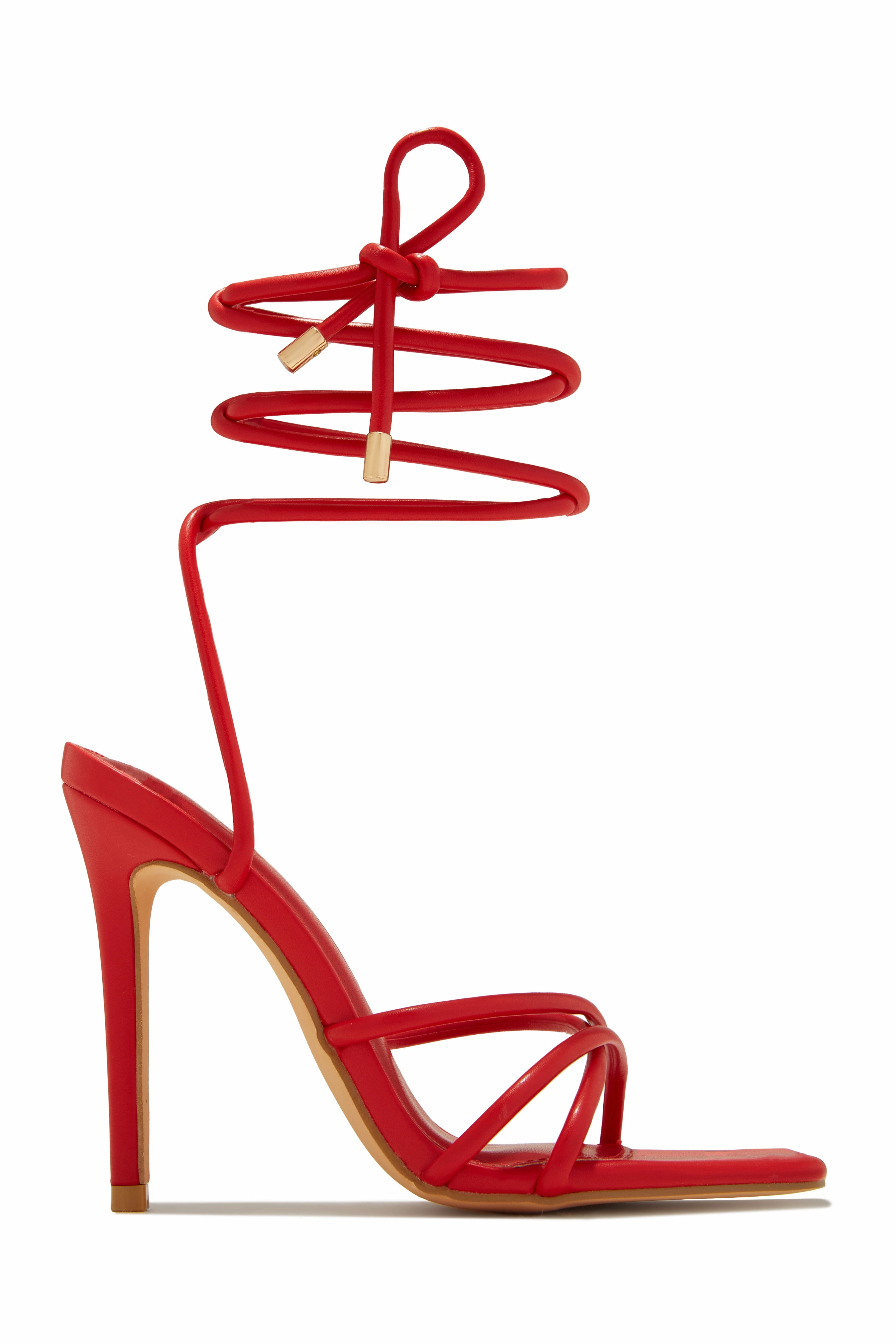 Holly Lace Up Strappy Heels - Silver