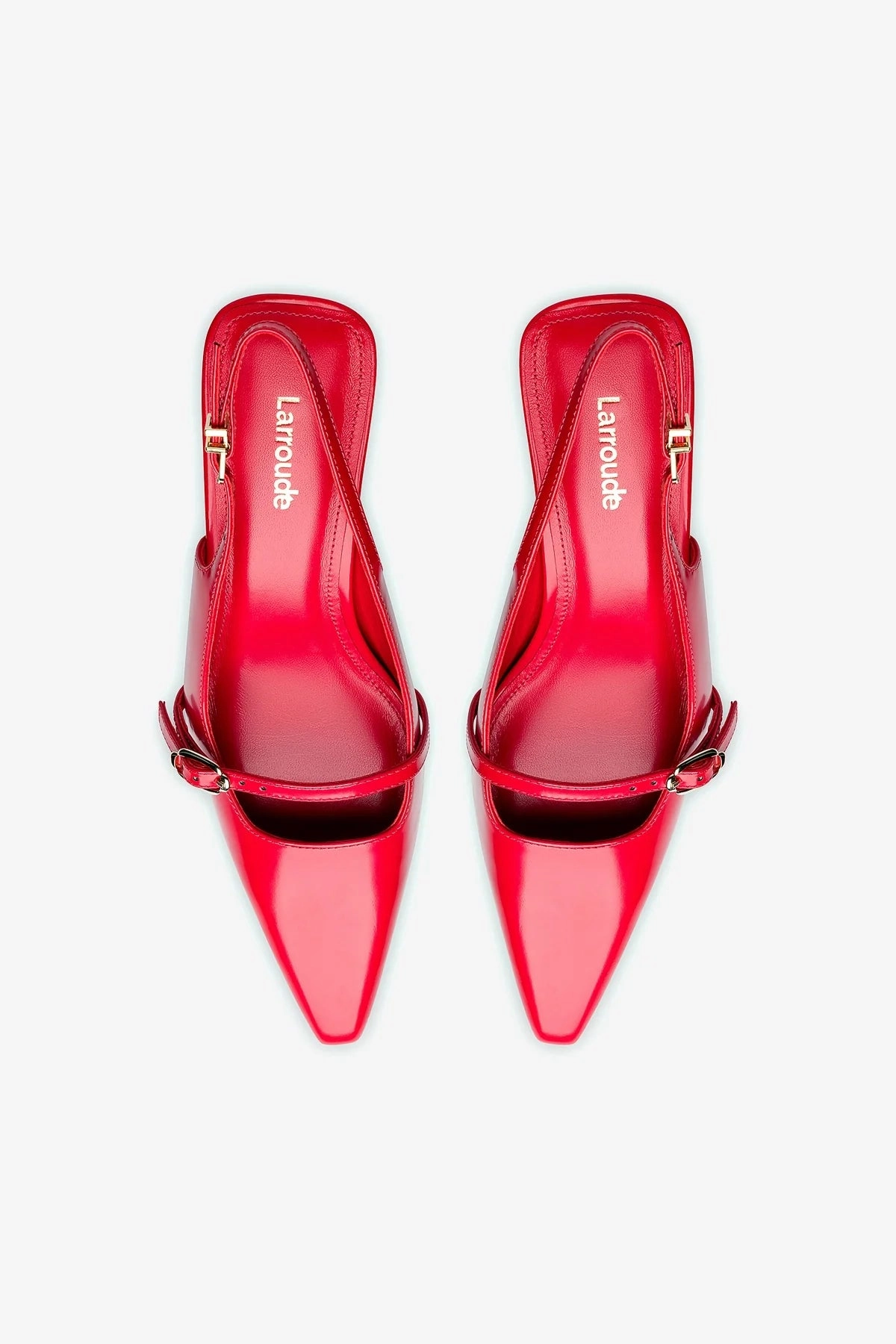 Ines Pump In Scarlet Leather