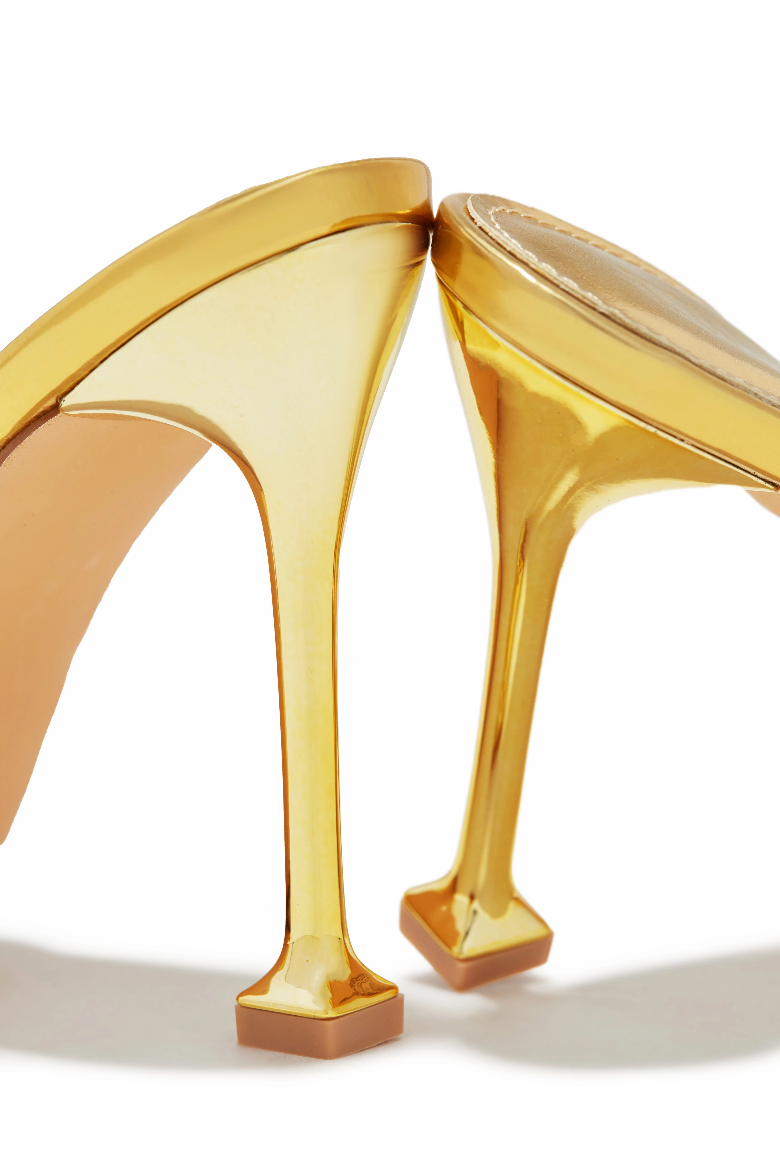 Jaya High Heel Mules - Gold