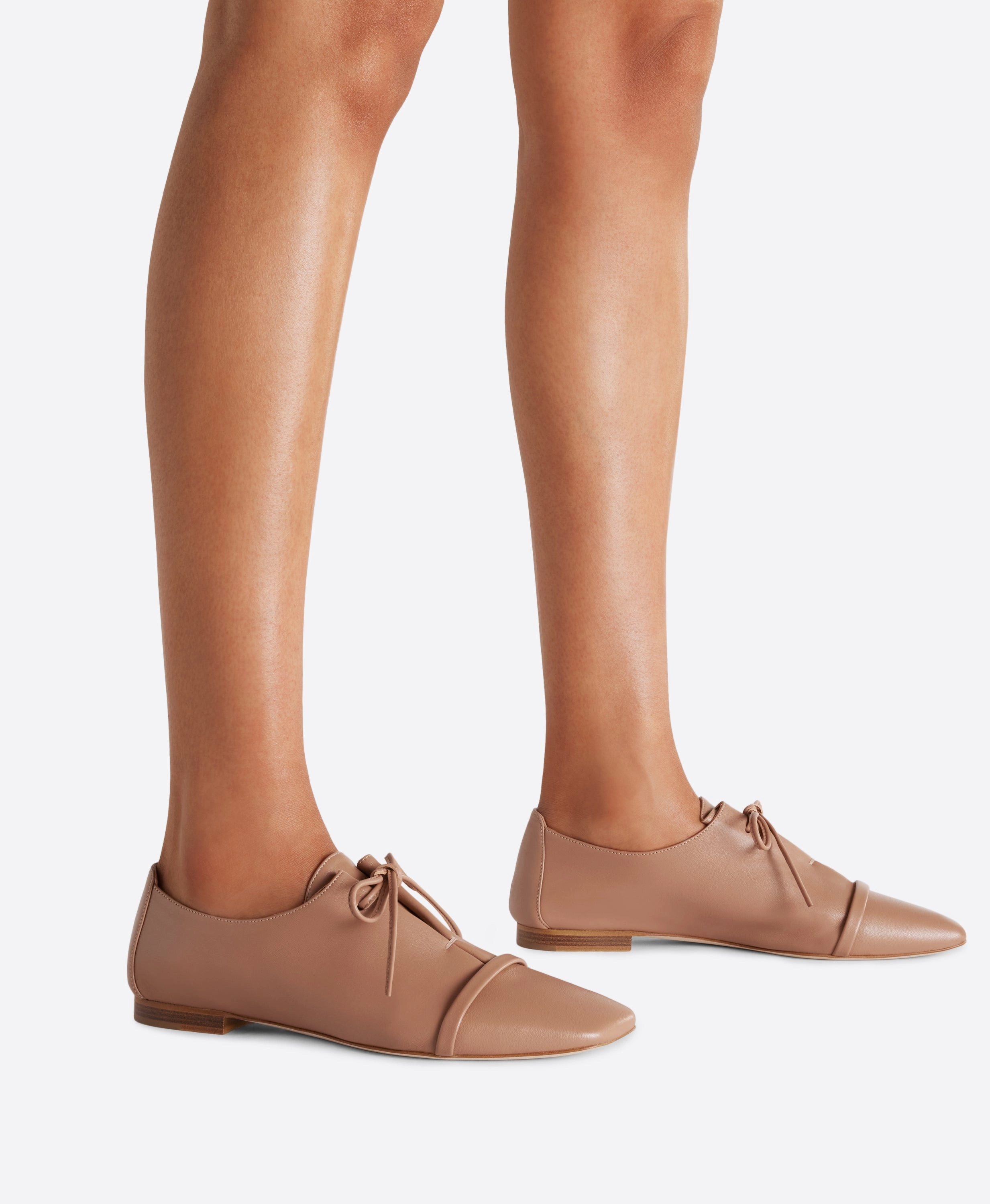 Jean Blush Leather Flats