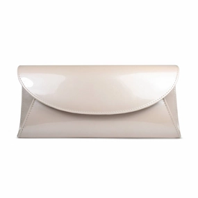 Jenna: Pale Taupe Patent Leather