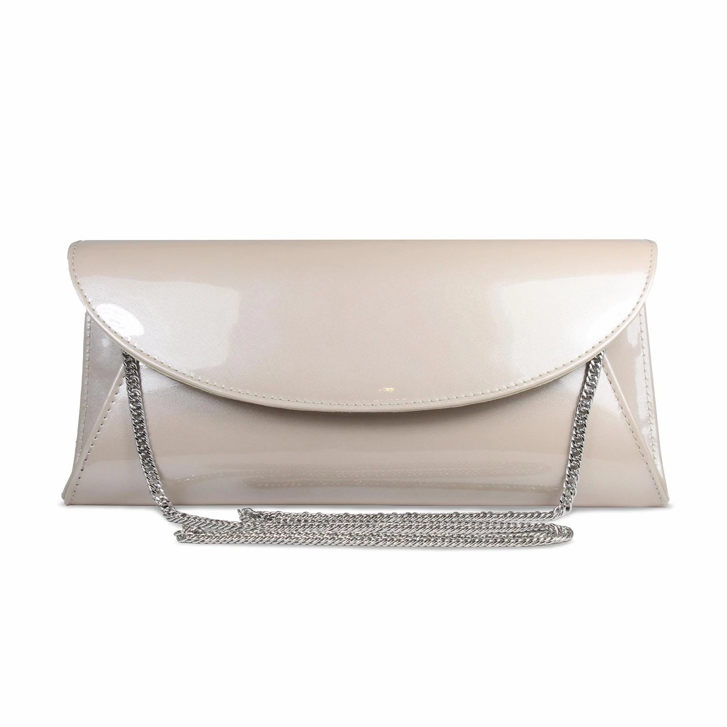 Jenna: Pale Taupe Patent Leather