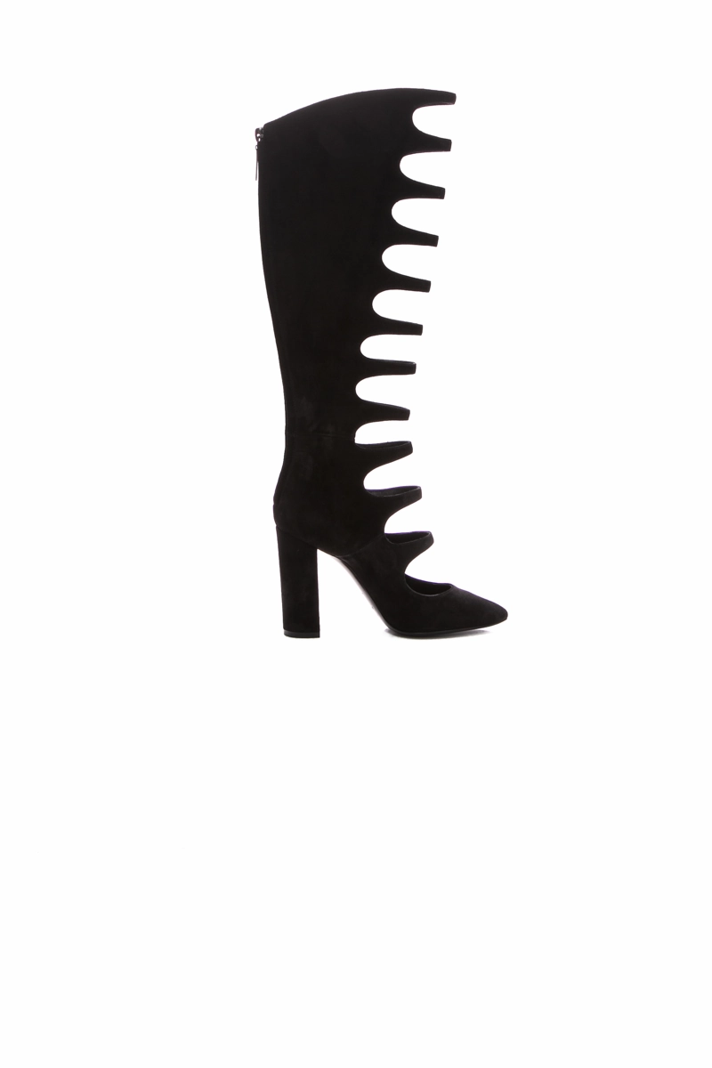 Joplin Cut Out Knee High Boots - Size 36