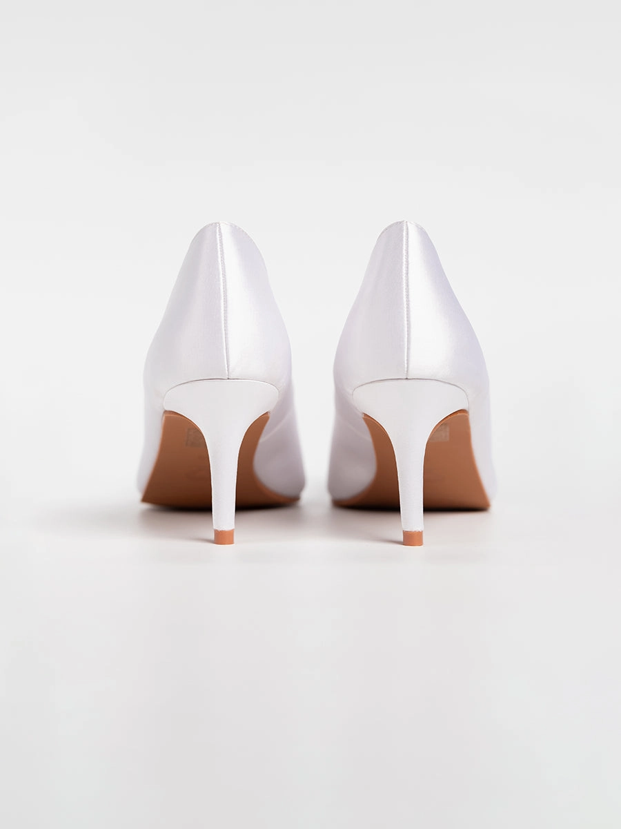 Joy Satin Rhinestone Heels